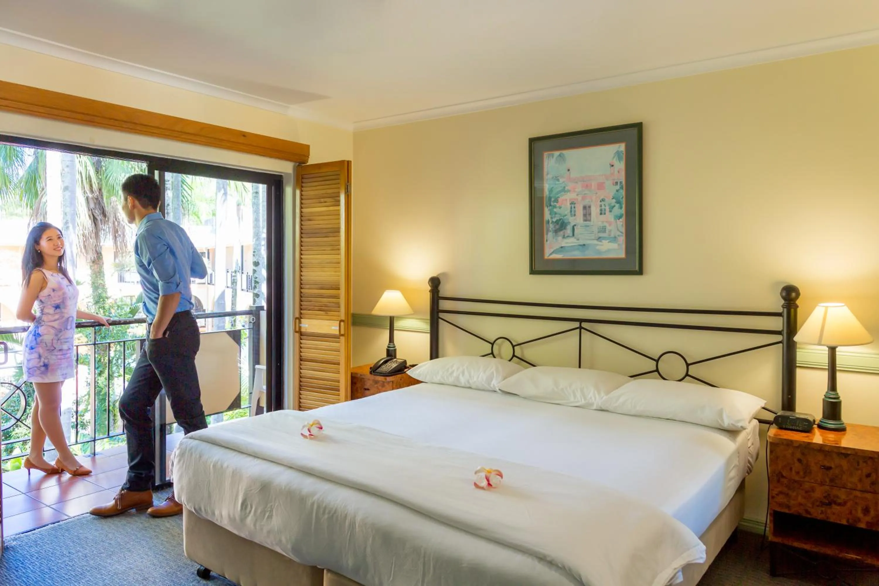 King Room with Pool View in Palm Royale Cairns