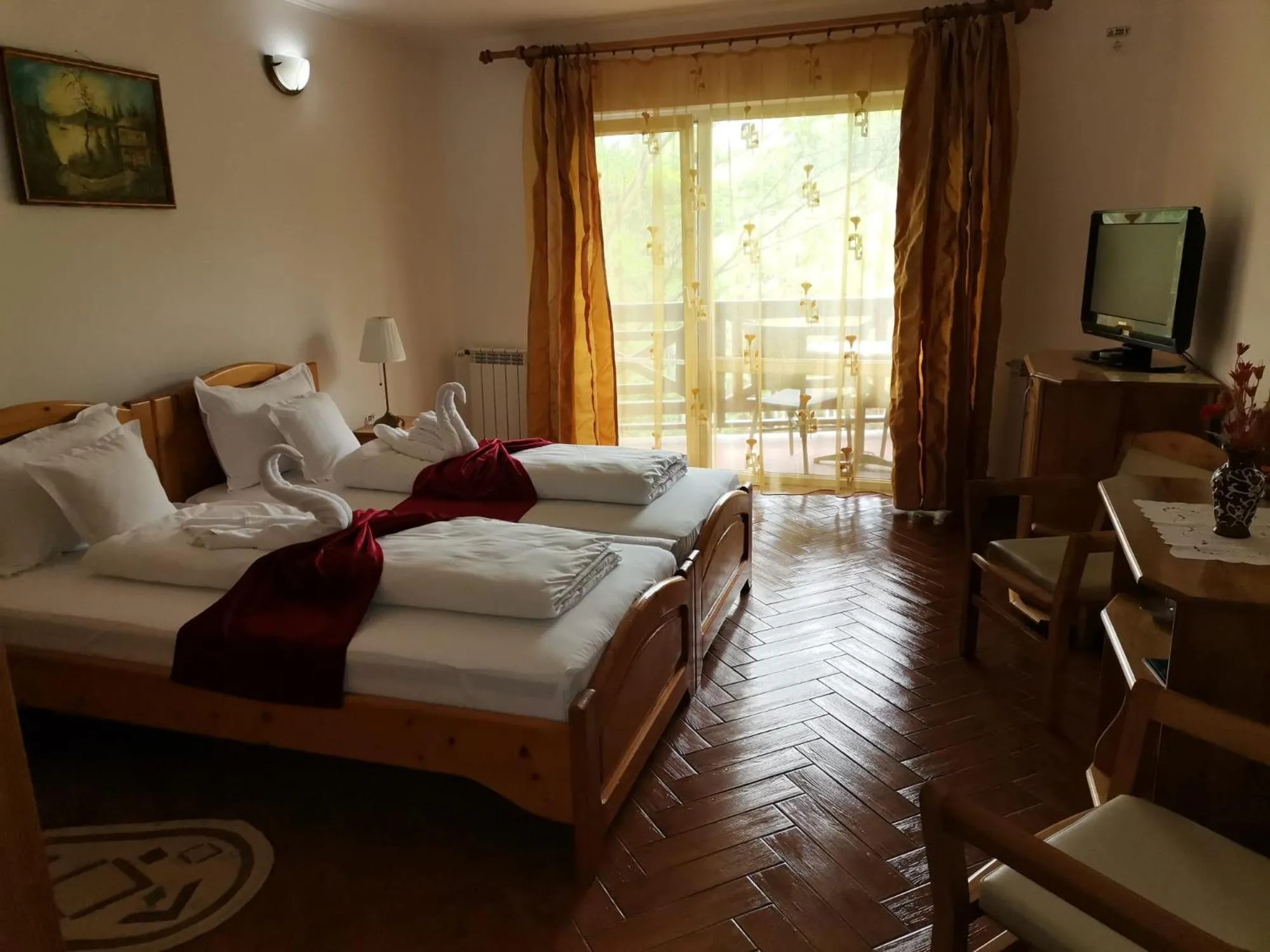 Twin Room with Garden View in Hotel Wels