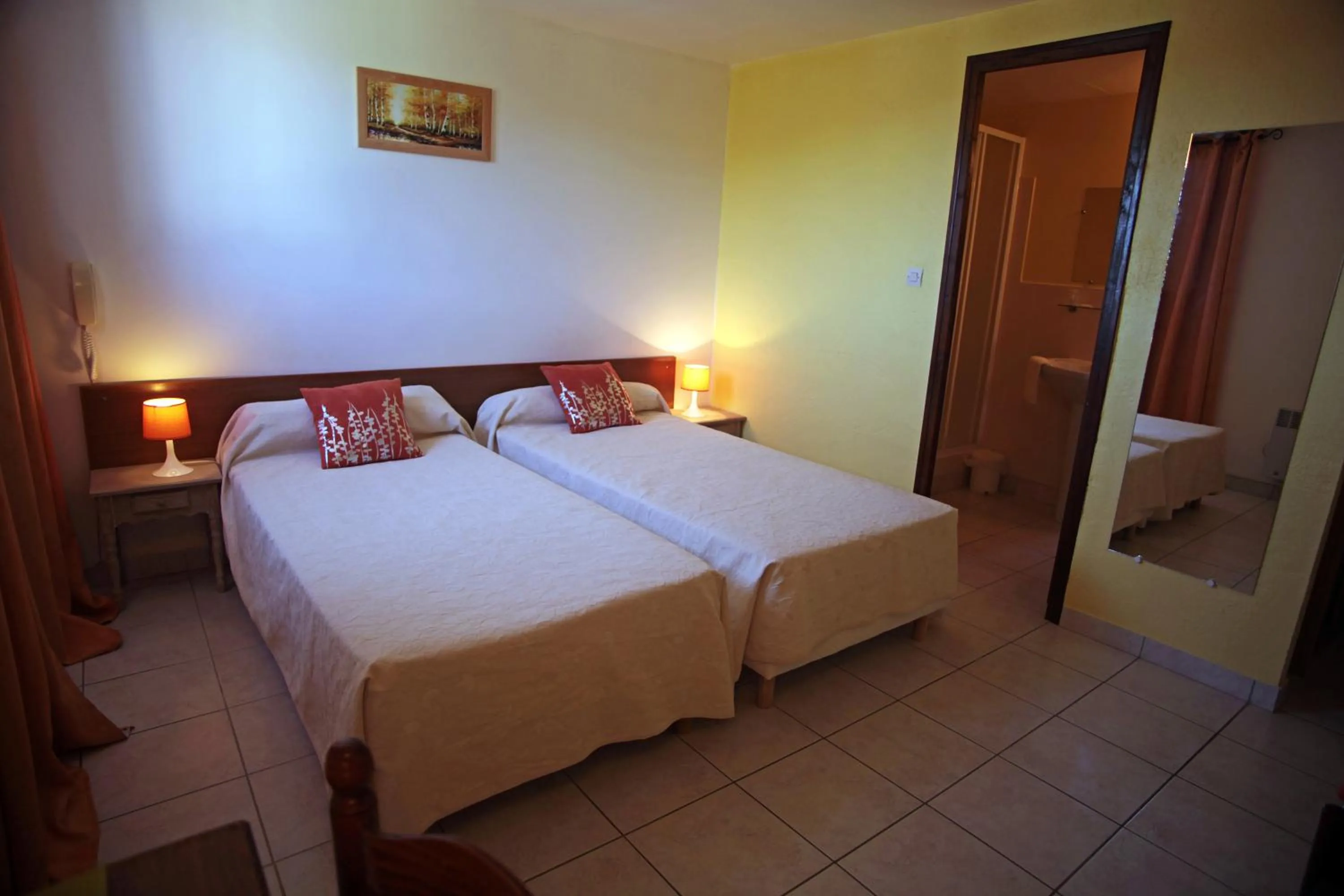 Superior Twin Room - single occupancy in Logis Hôtel LE PRESSOIR