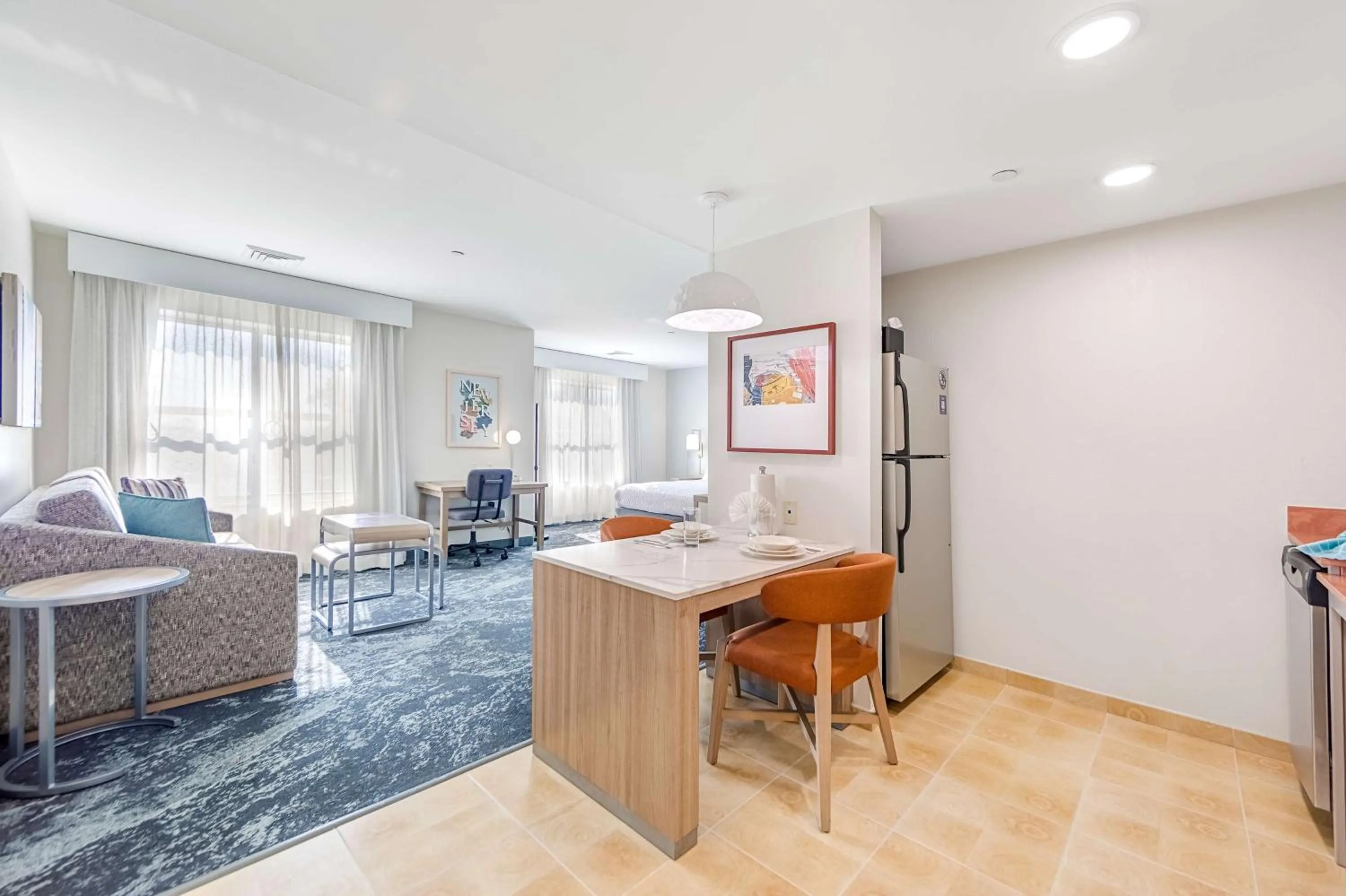 King Studio with Roll-In Shower - Mobility and Hearing Access/Non-Smoking in Homewood Suites by Hilton East Rutherford - Meadowlands, NJ