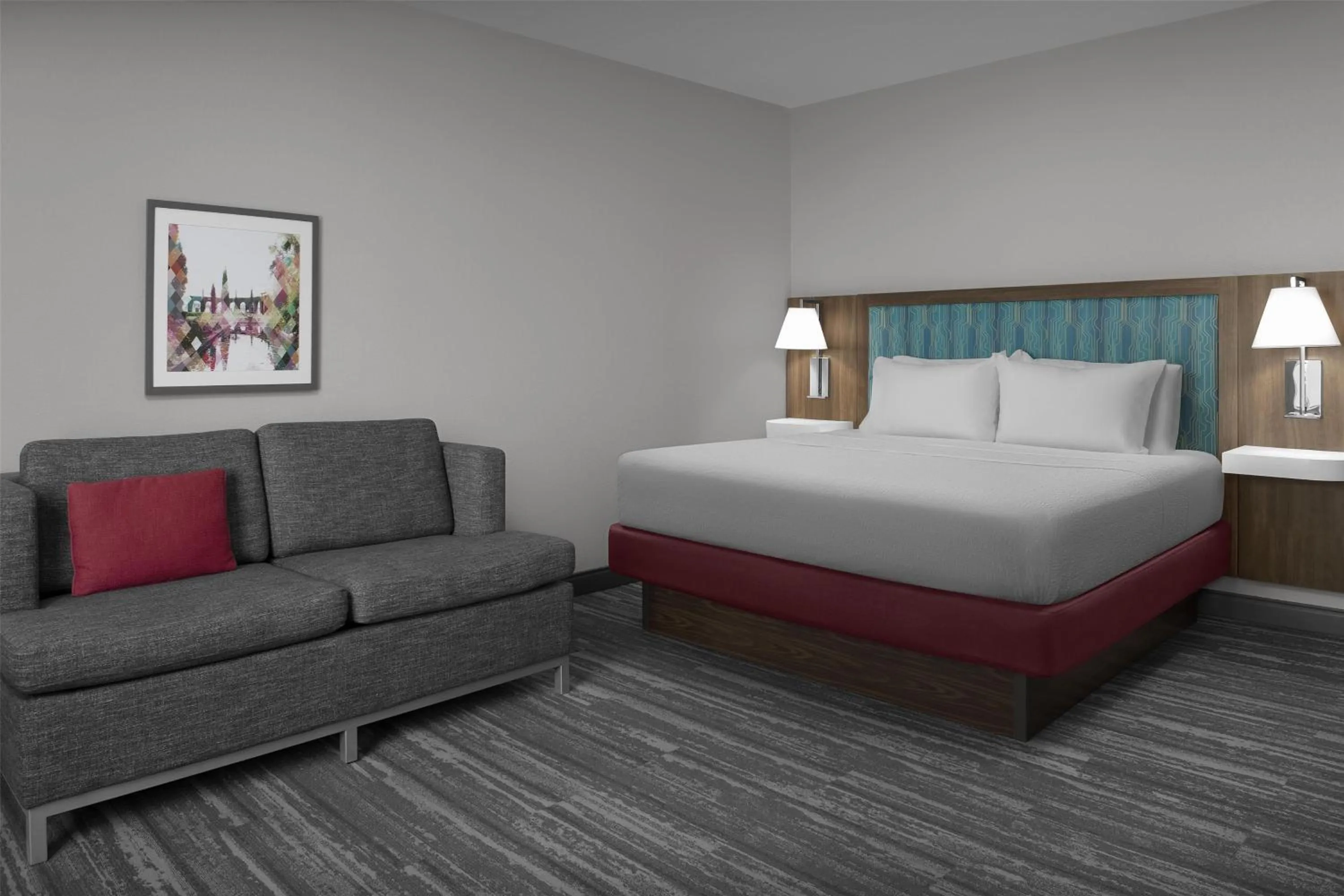 King Room with Sofa Bed - Non-Smoking in Hampton Inn & Suites Jacksonville South - Bartram Park