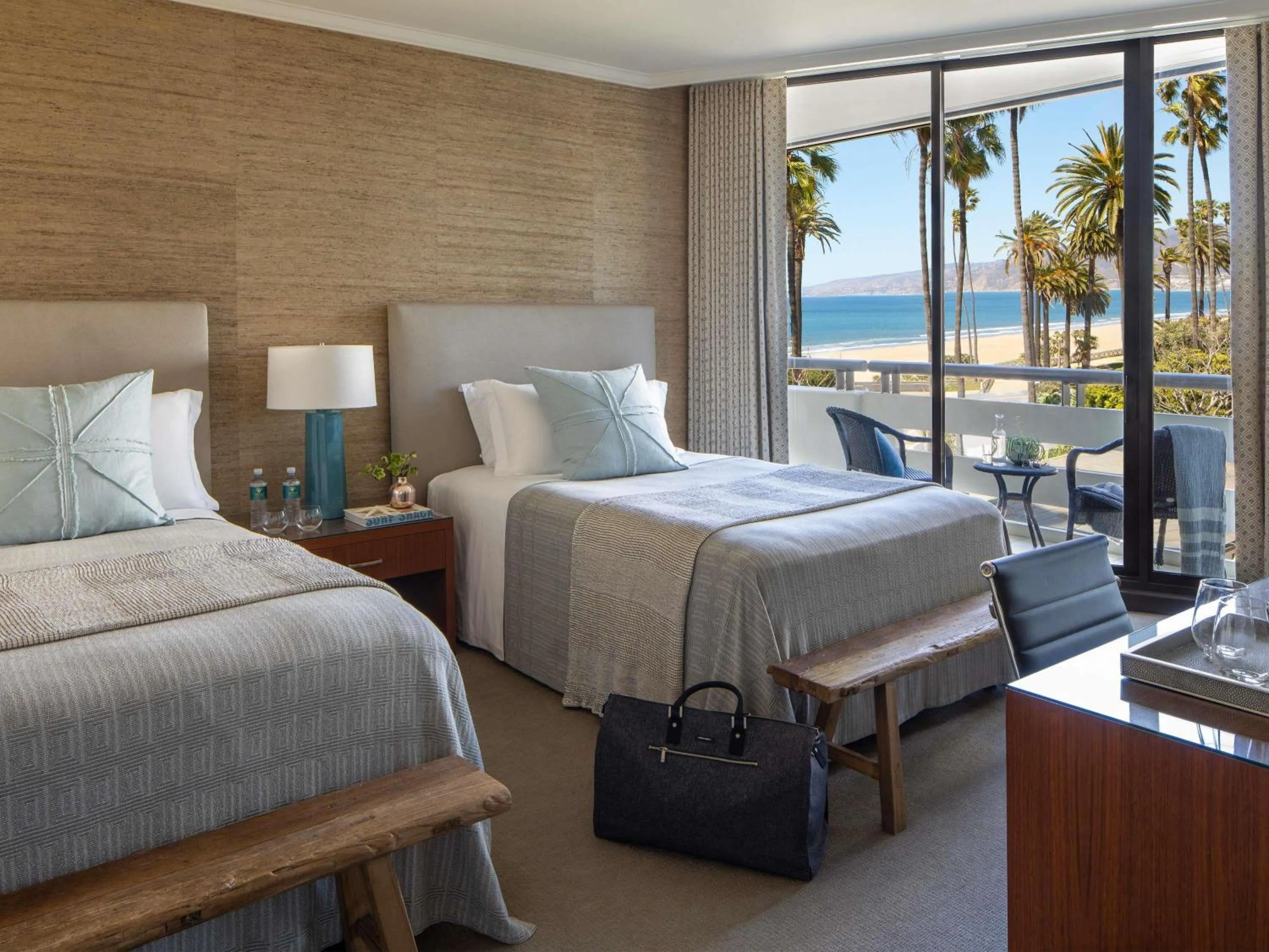 Deluxe Ocean View Room with Two Double Beds in Fairmont Miramar Hotel & Bungalows