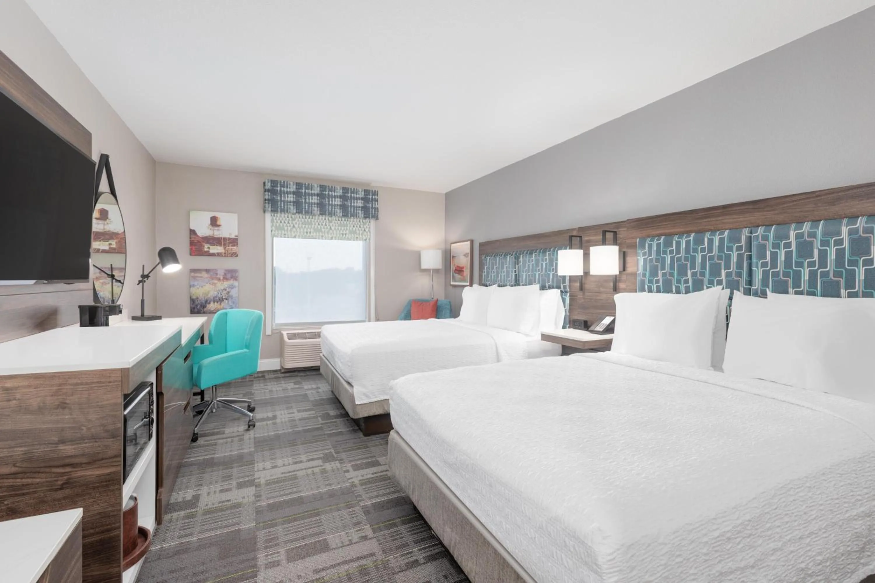 Room with Two Queen Beds - Non-Smoking in Hampton Inn Houston-Deer Park Ship Area