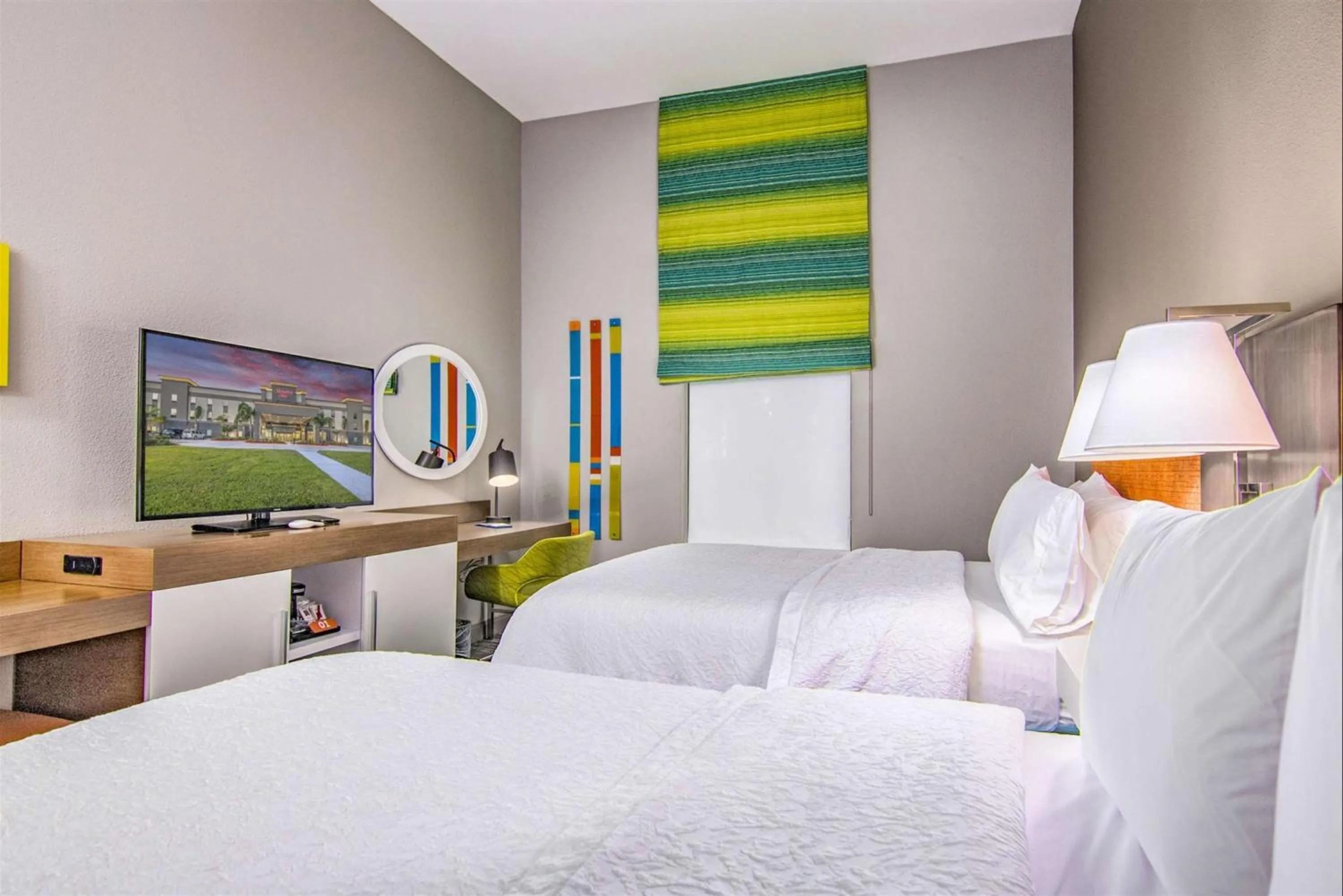 Room with Two Queen Beds - Non-Smoking in Hampton Inn Houston NASA-Johnson Space Center