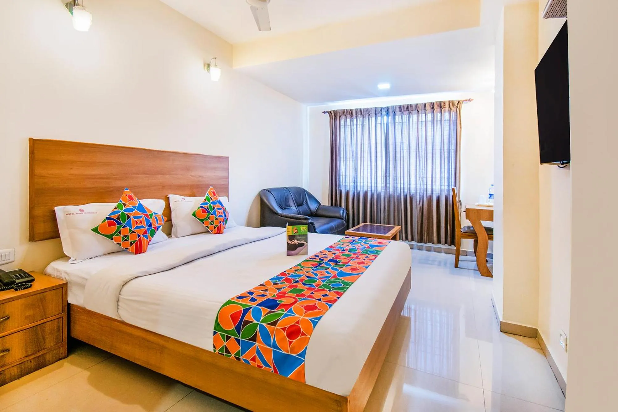 Deluxe Double Room - single occupancy in FabHotel Jansi Deluxe - Nr Gandhipuram Bus stand