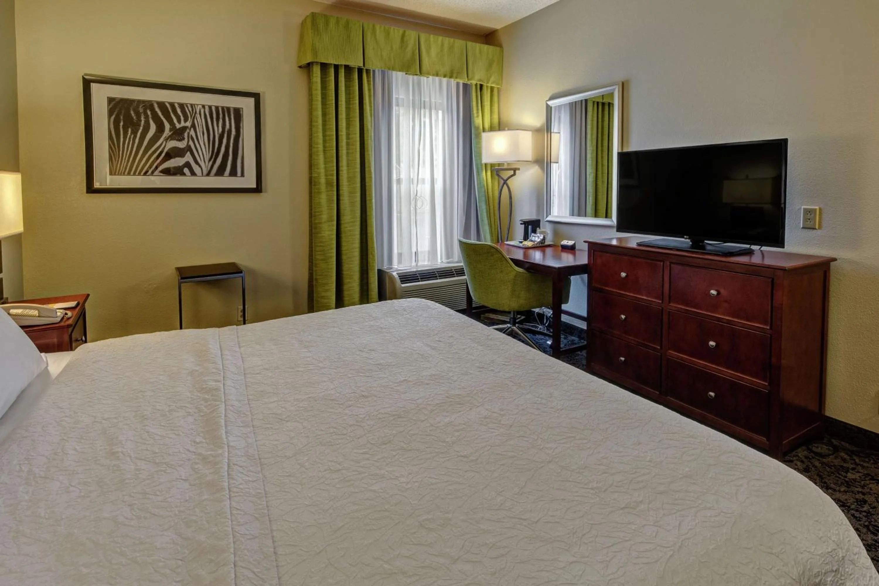 King Room with Accessible Tub - Mobility and Hearing Access/Non-Smoking in Hampton Inn Charlotte/Matthews