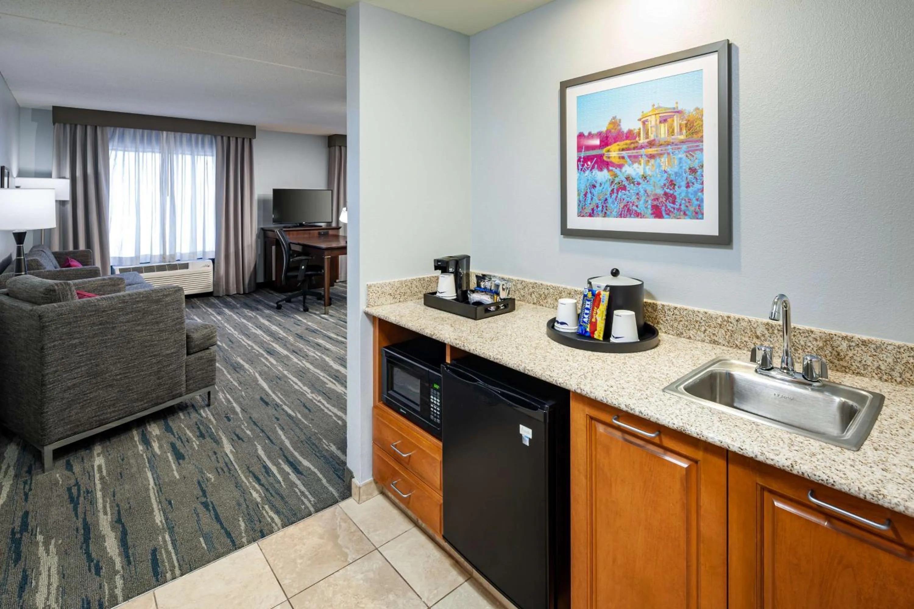 Queen Studio Suite with Two Queen Beds - Non-Smoking in Hampton Inn & Suites St. Louis at Forest Park