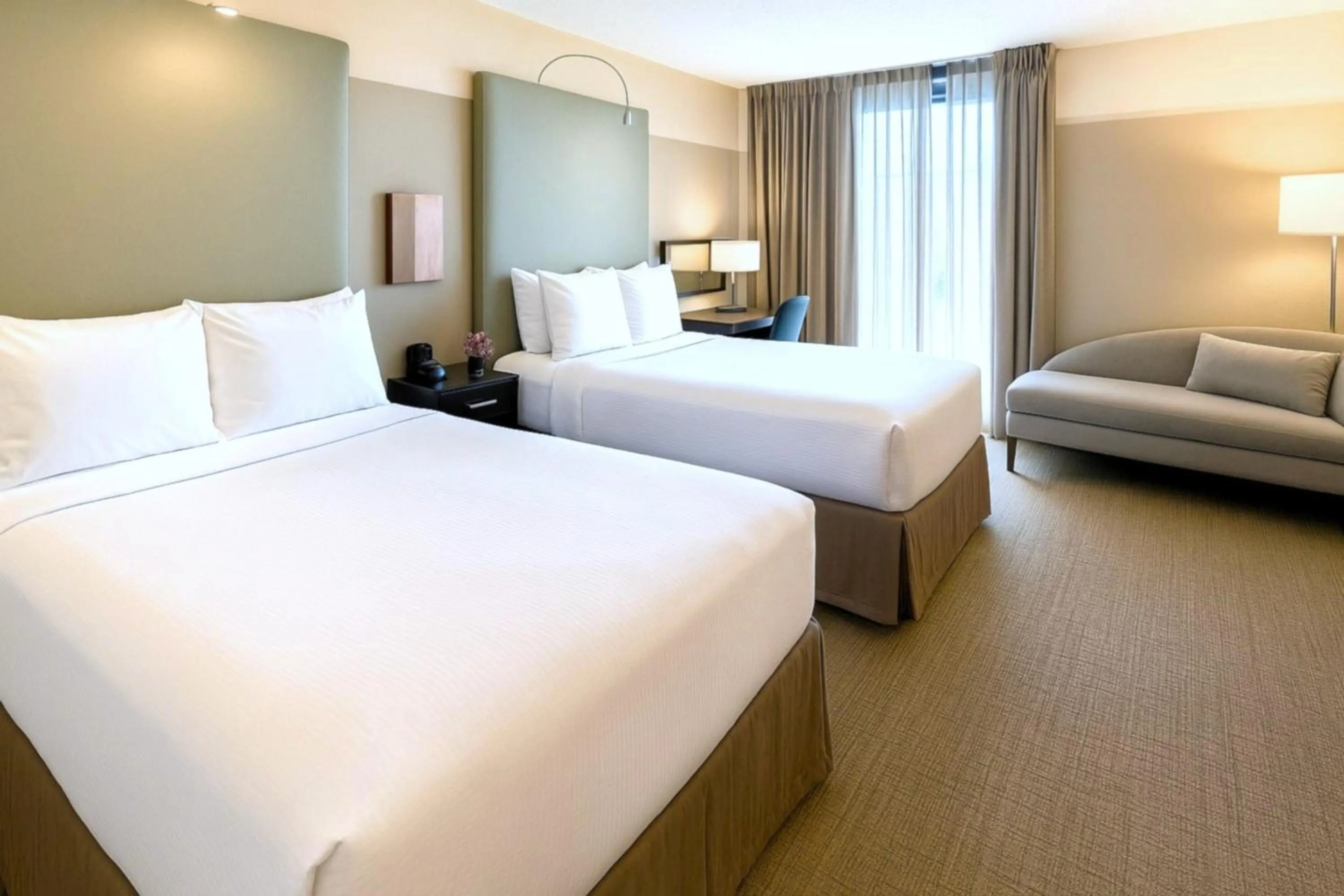 Double Room with Two Double Beds - Disability Access - Roll In Shower/Non-Smoking in Crowne Plaza - Chicago West Loop by IHG