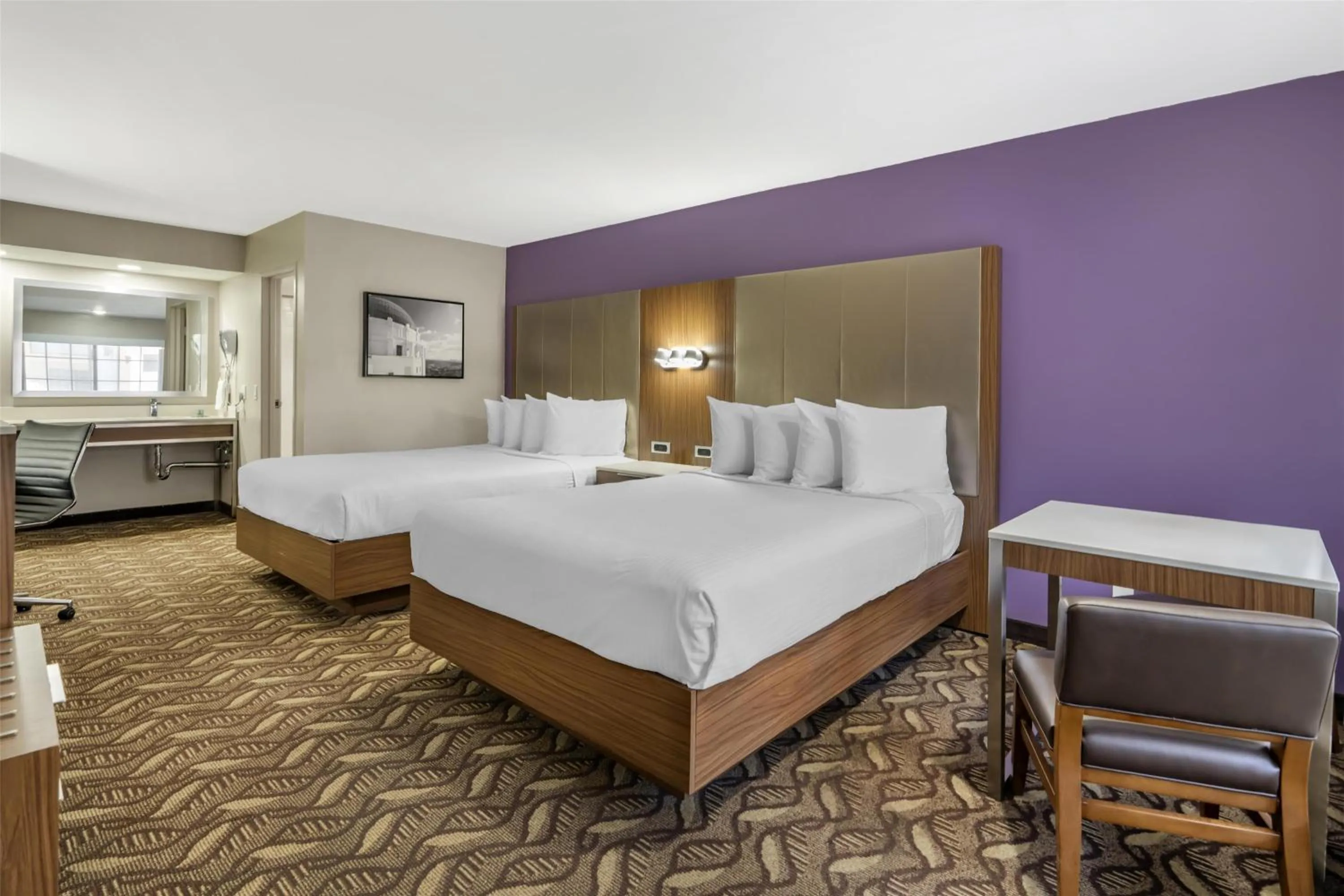 Deluxe Queen Room with Two Queen Beds in Best Western Airport Plaza Inn Hotel - Los Angeles LAX