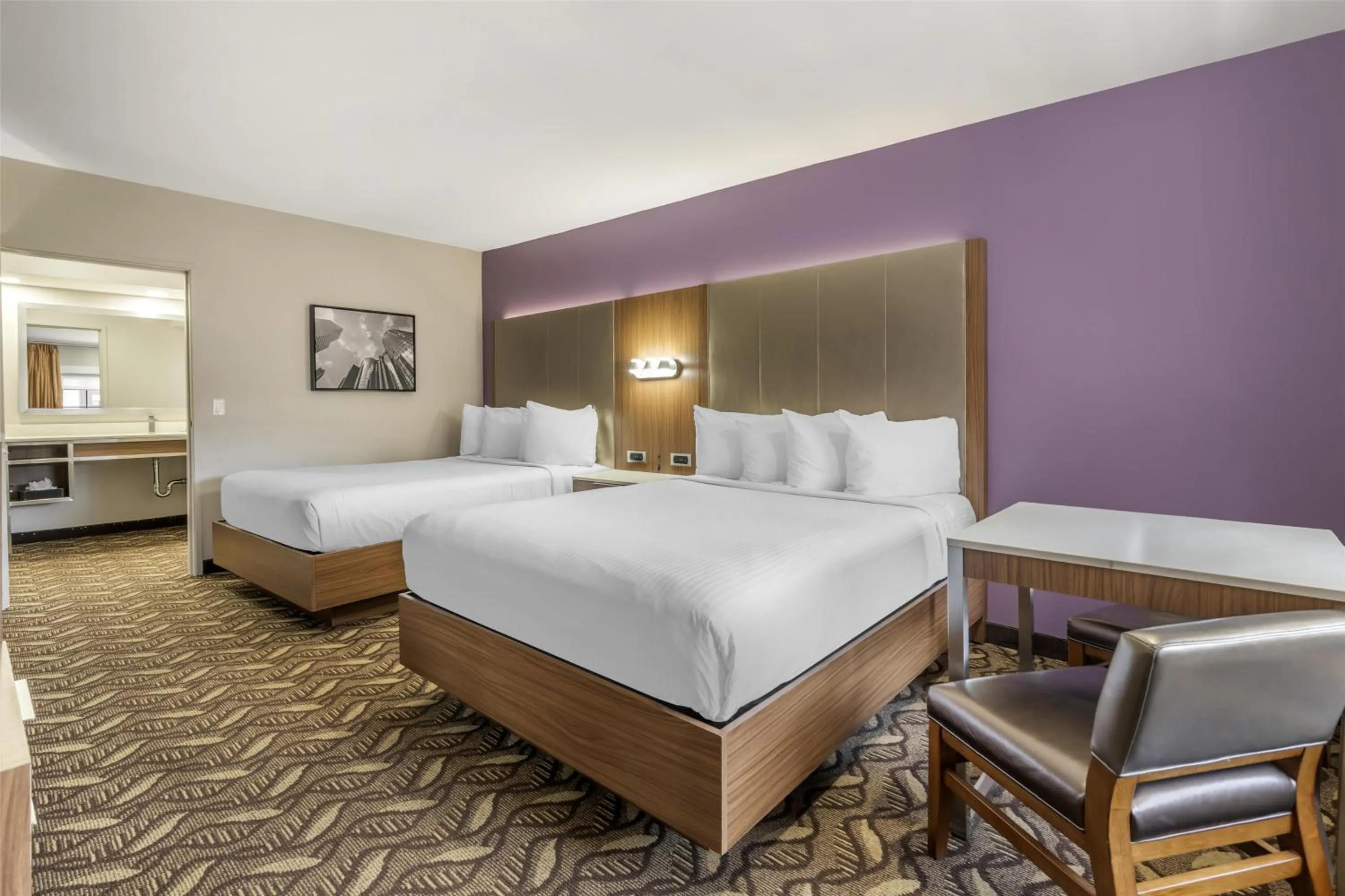 Queen Room with Two Queen Beds - Disability Access - Non-Smoking in Best Western Airport Plaza Inn Hotel - Los Angeles LAX