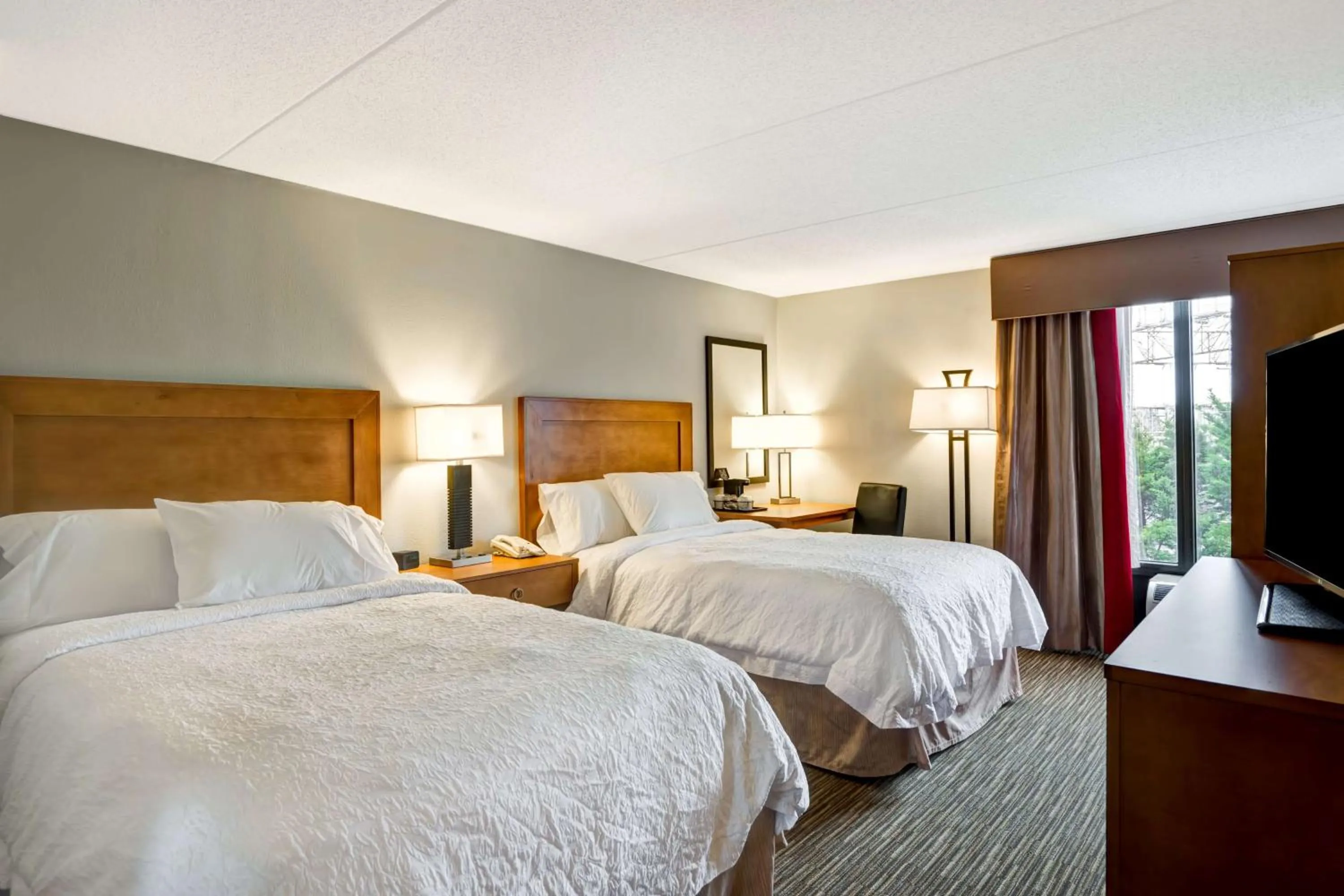 Double Room with Two Double Beds - Hearing Access/Non-Smoking in Hampton Inn Norfolk-Naval Base