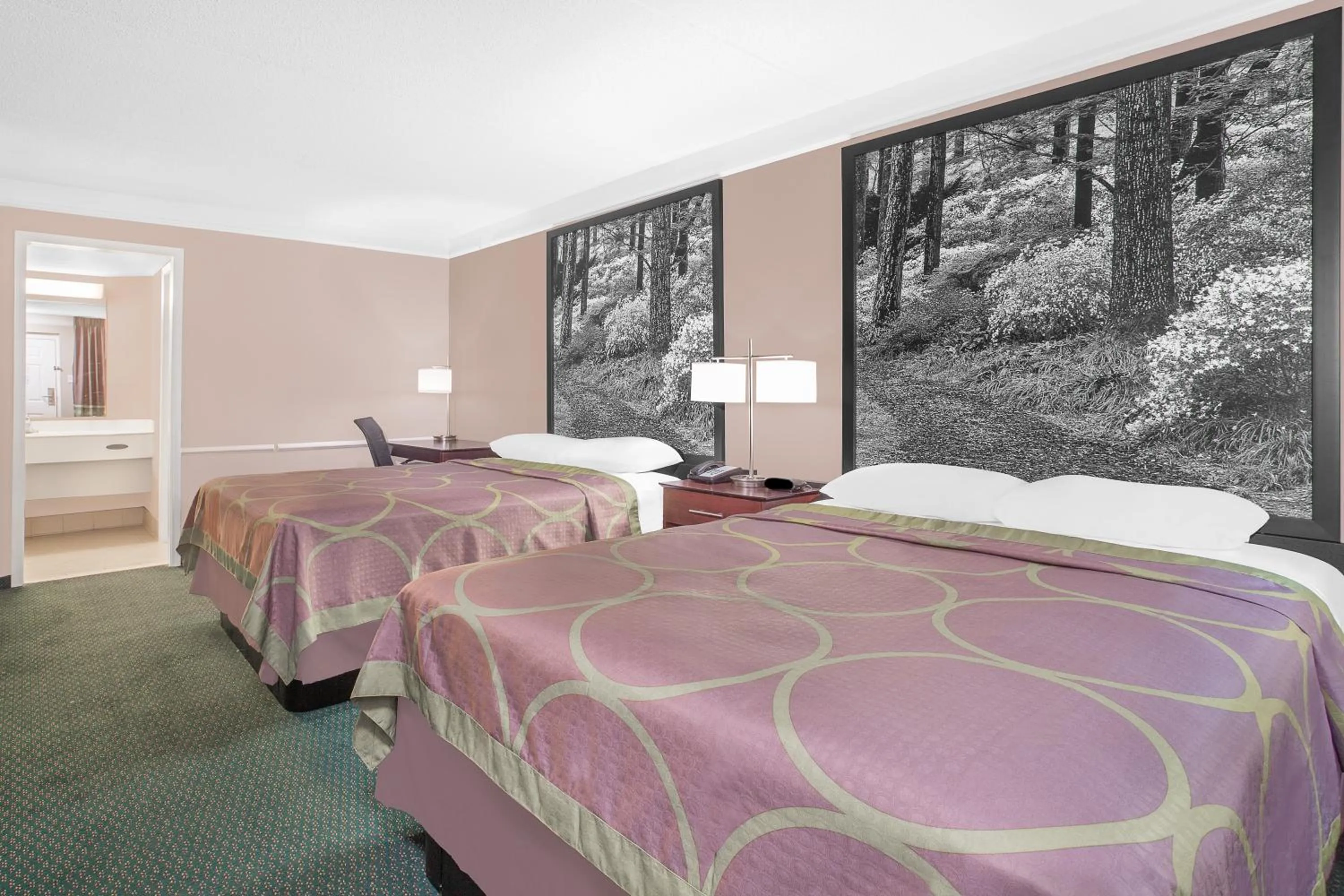 Room with Two Double Beds - Non Smoking in Super 8 by Wyndham Austell/Six Flags