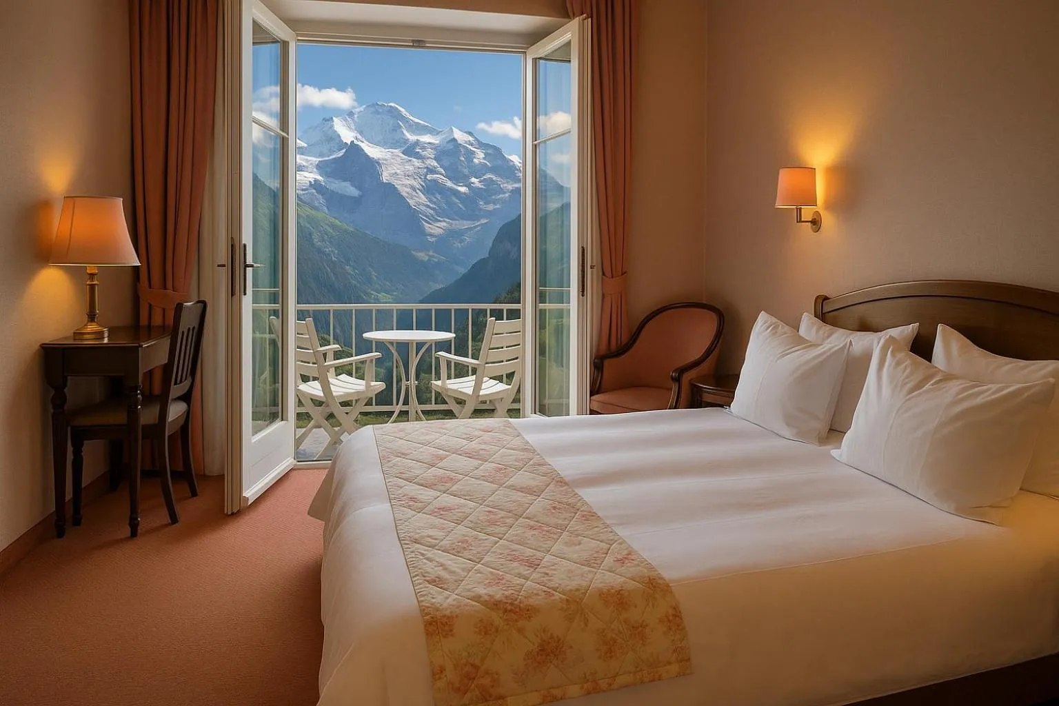 Deluxe Double Room with Balcony in Hotel Regina