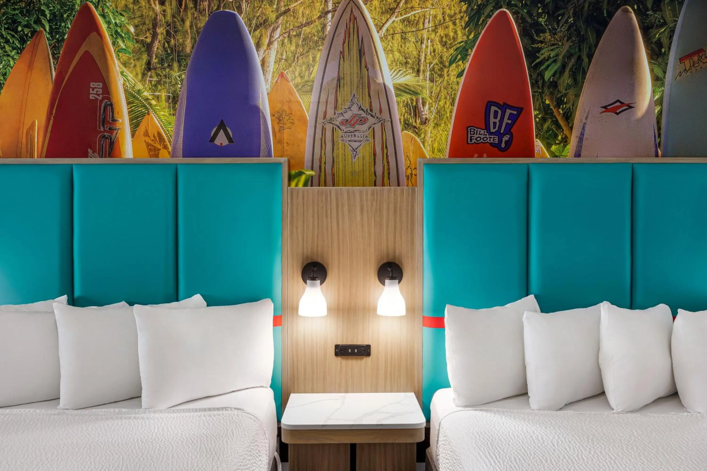 Queen Room with Two Queen Beds and Balcony - Ocean View in La Copa Inn Beach Hotel