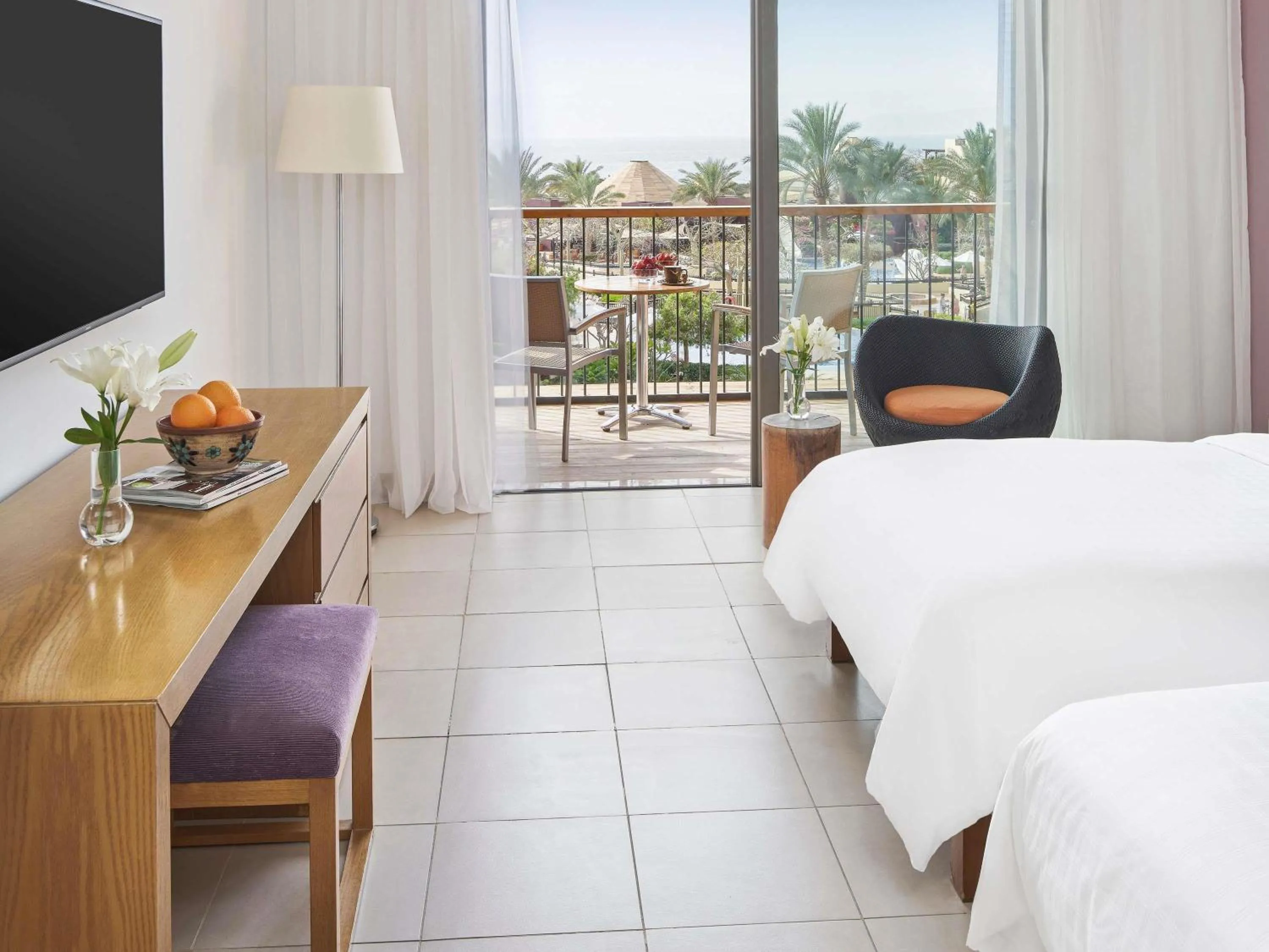 Superior Twin Room with Seaview in Mövenpick Resort & Spa Tala Bay Aqaba