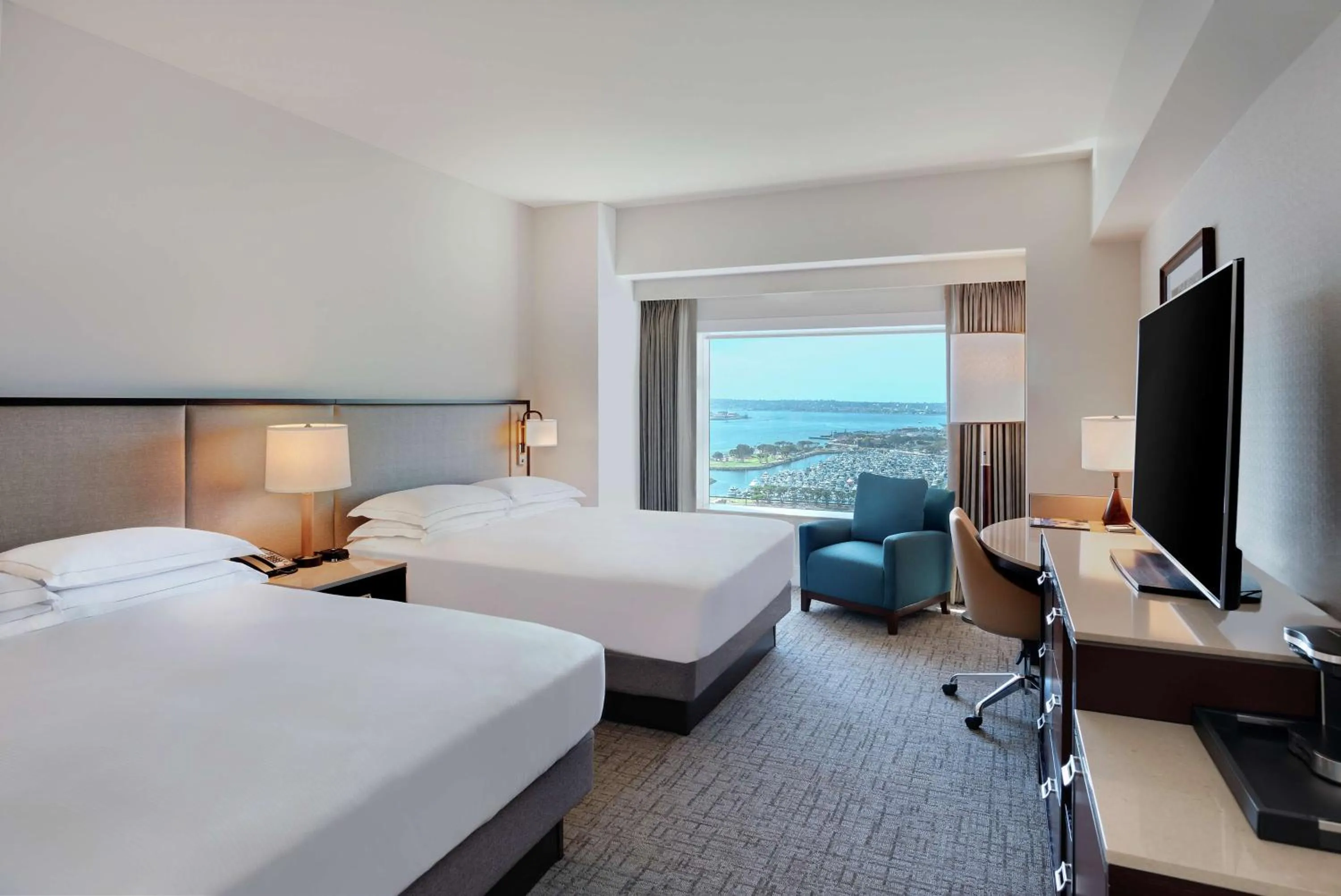 Queen Room with Two Queen Beds and Skyline View in Hilton San Diego Bayfront
