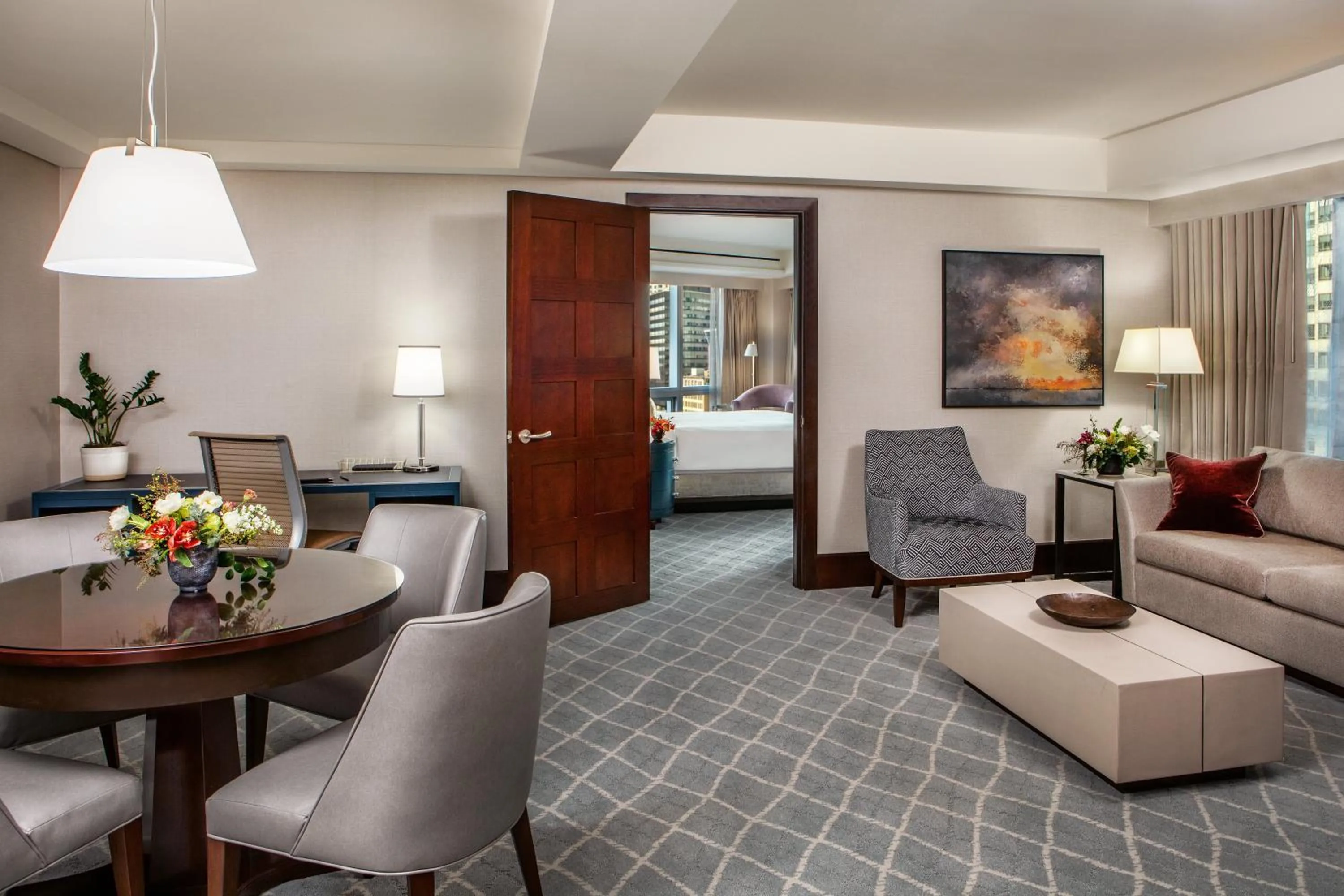 One-Bedroom Corner Queen Suite with Two Queen Beds in InterContinental Boston by IHG