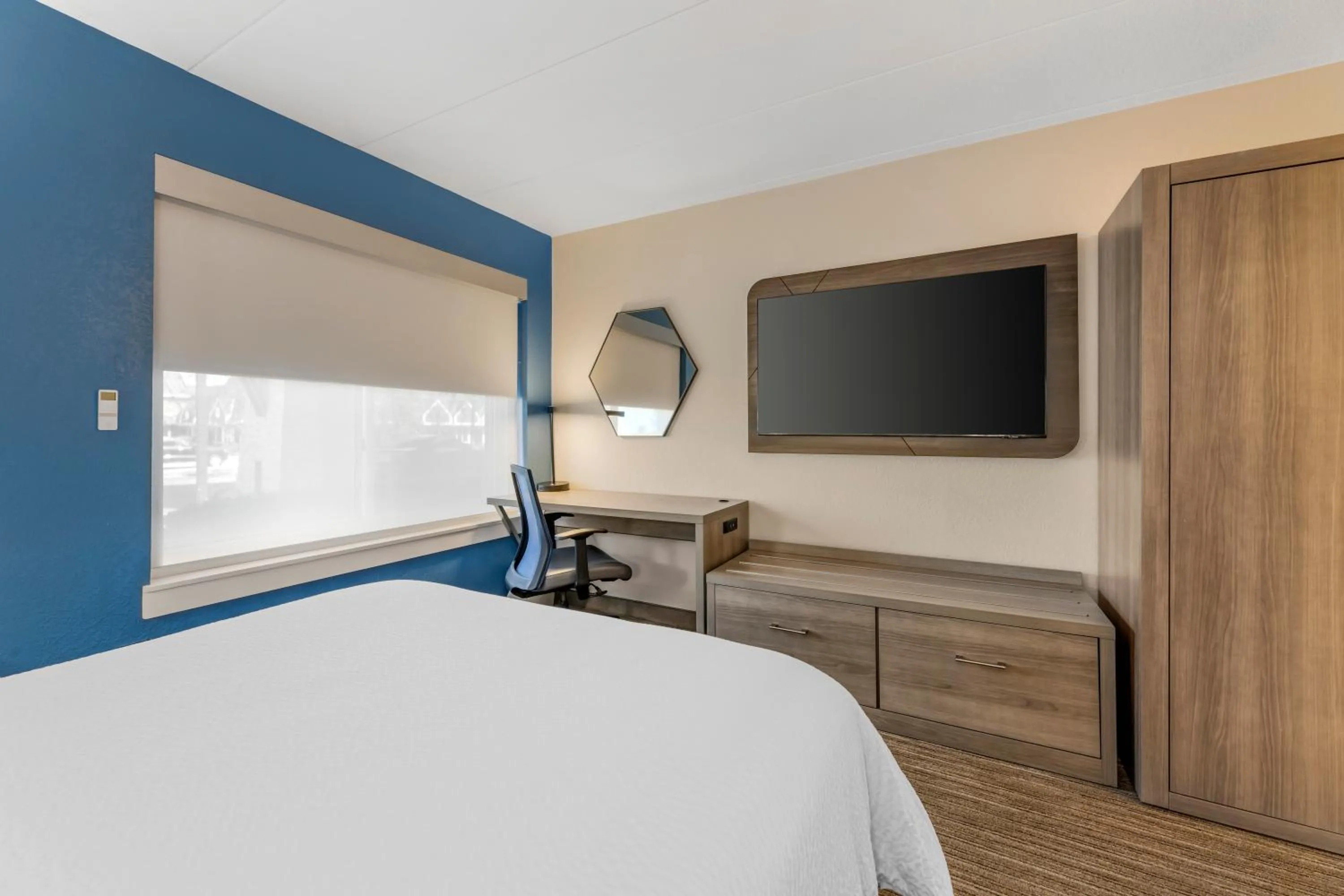 Double Room - Disability Access Roll in Shower in Holiday Inn Express Chicago-Downers Grove by IHG