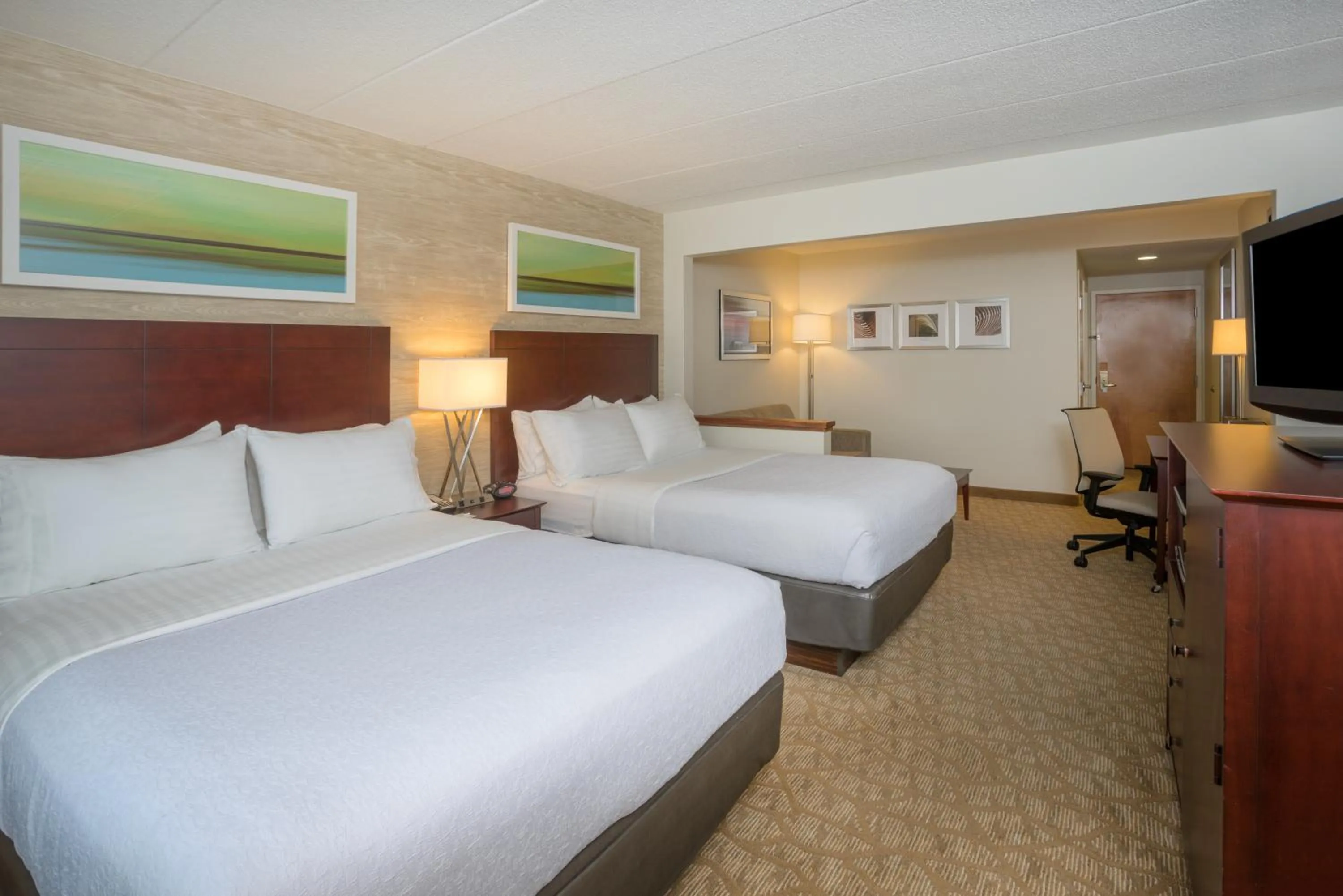Standard Queen Room with Two Queen Beds and Mobility Accessible Roll-In Shower in Holiday Inn Baltimore BWI Airport by IHG