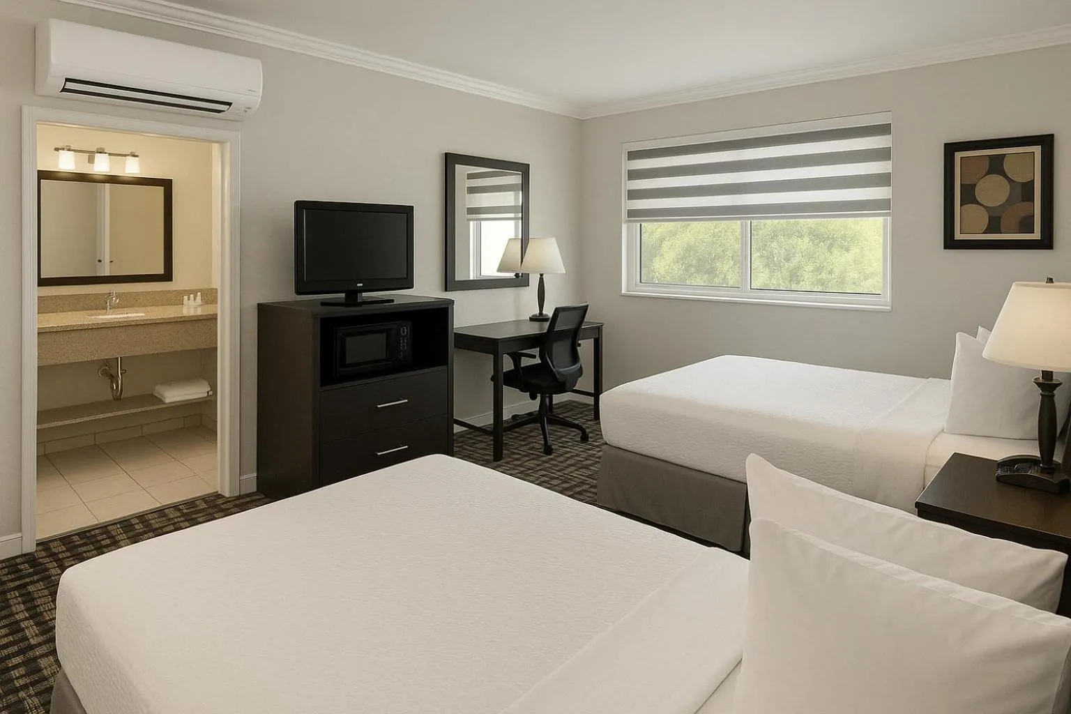 2 Double Beds in The Live Hotel