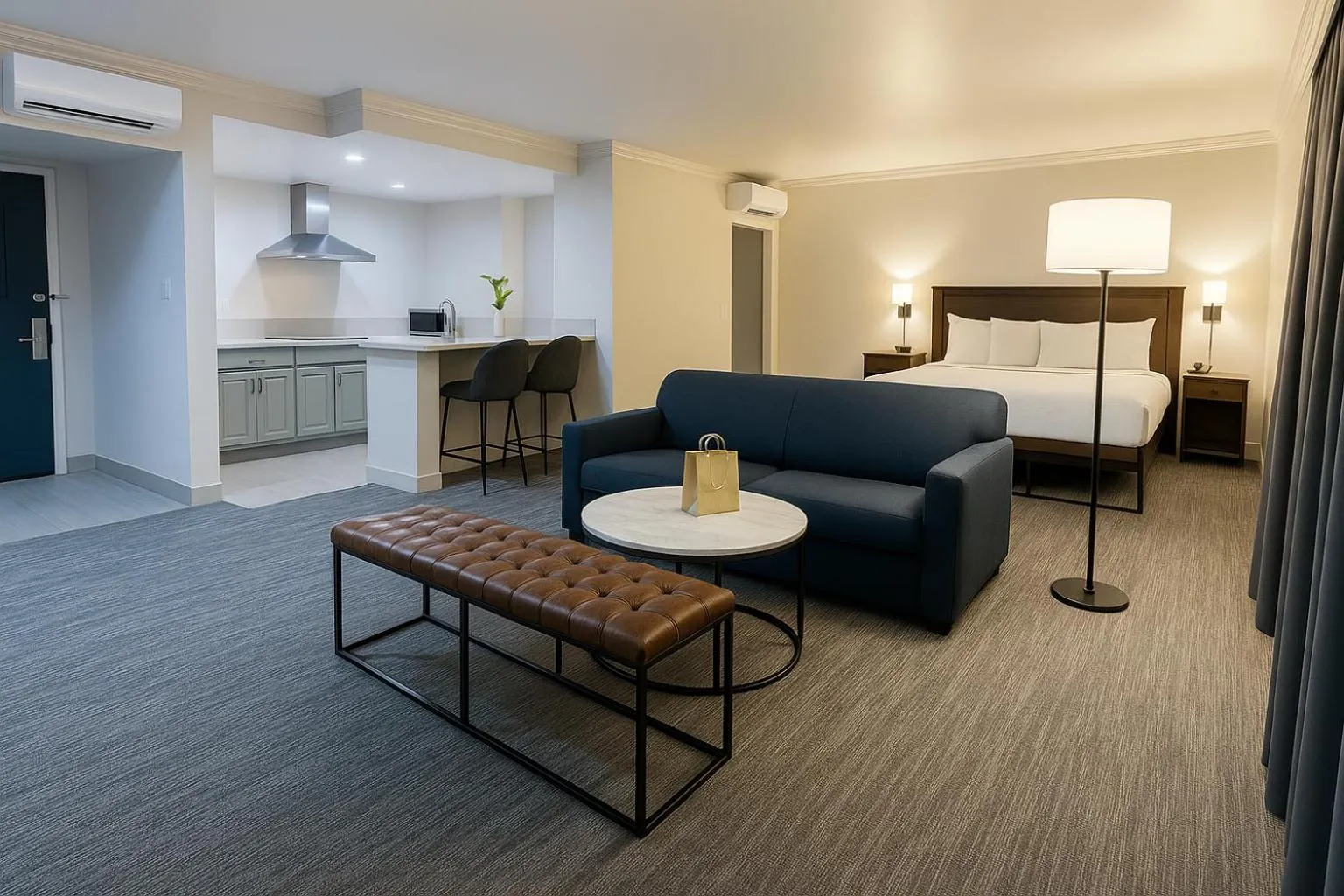 Studio Suite, 1 King Bed with Kitchenette in The Live Hotel