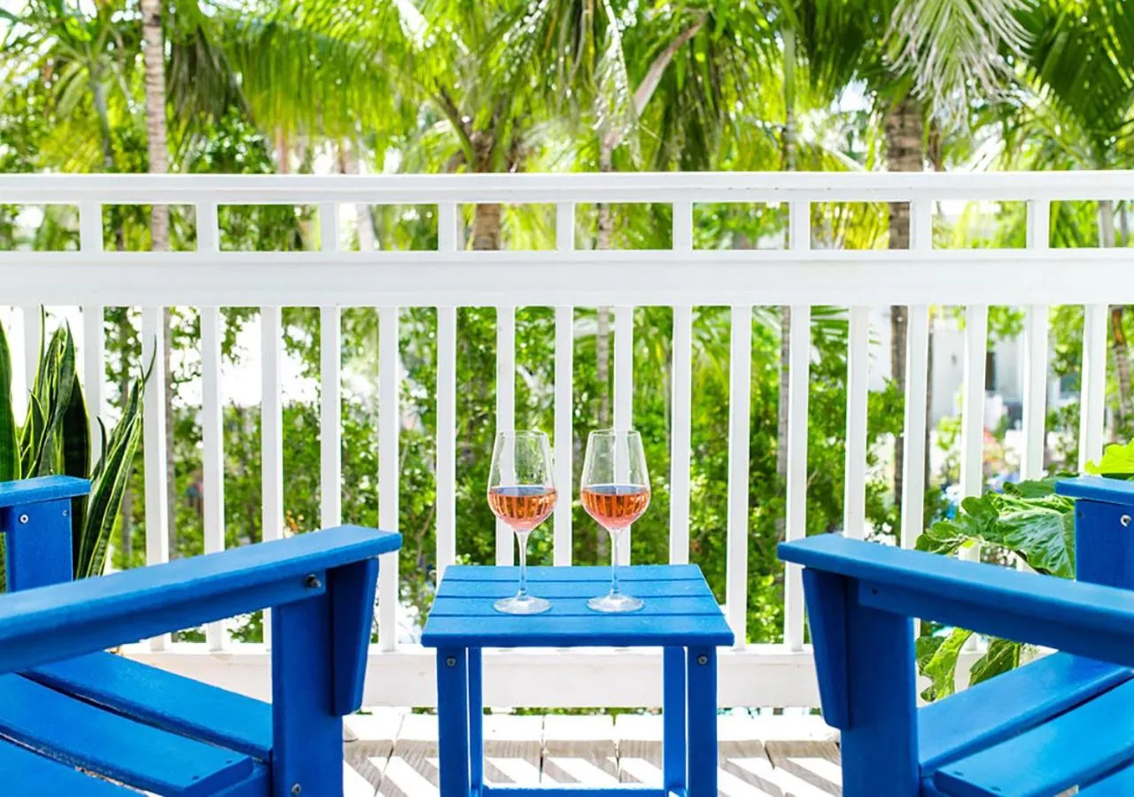 Queen Room with Two Queen Beds and Partial Water View in Parrot Key Hotel & Villas