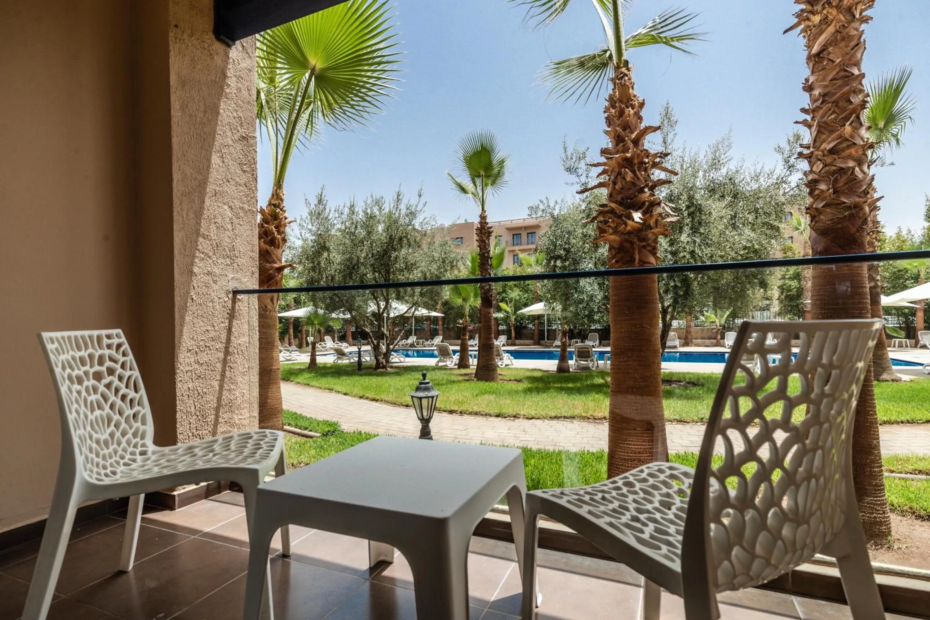 Superior Double Room with Pool View in Wazo Hotel