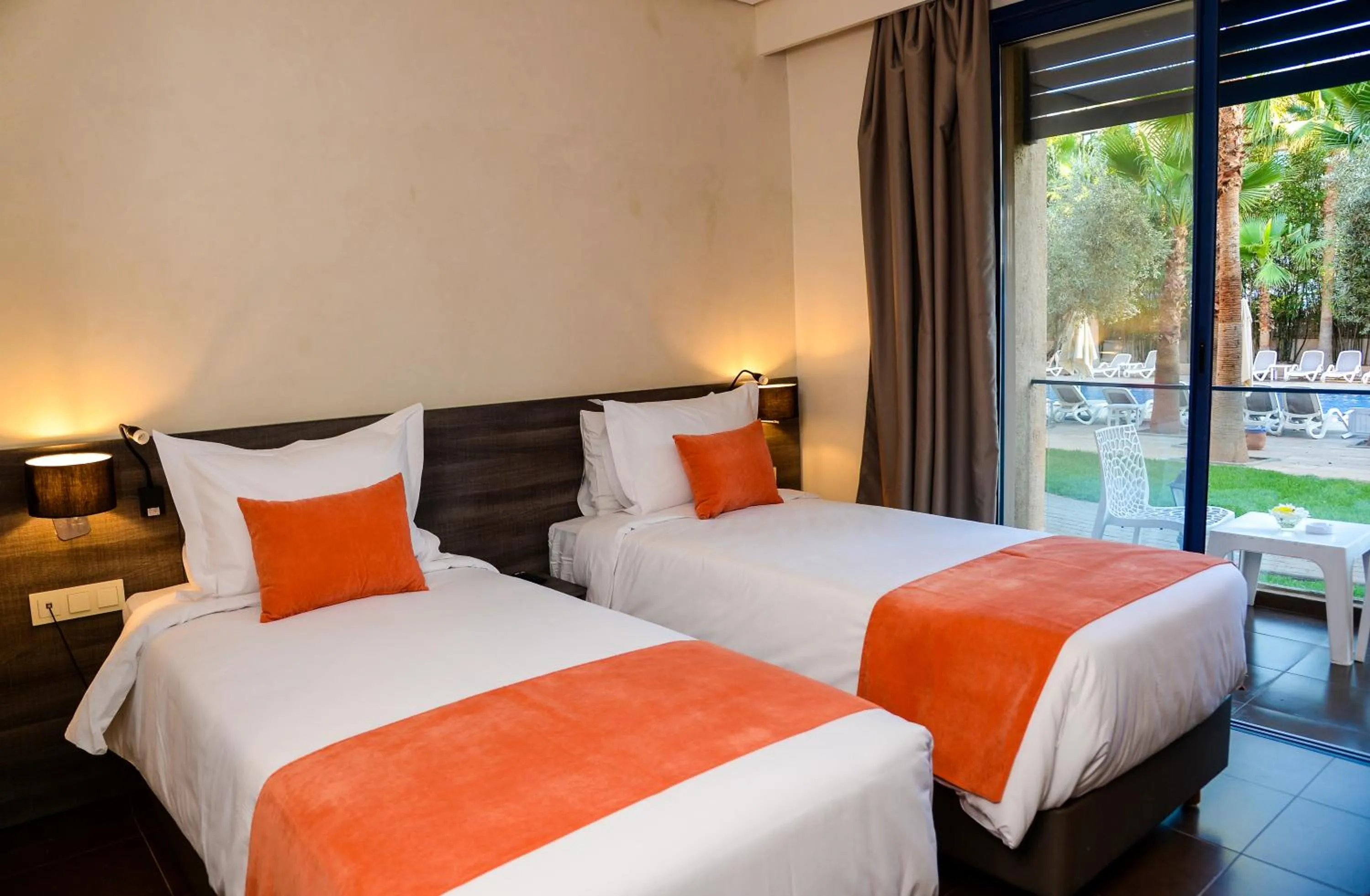 Premium Twin Room Pool View in Wazo Hotel