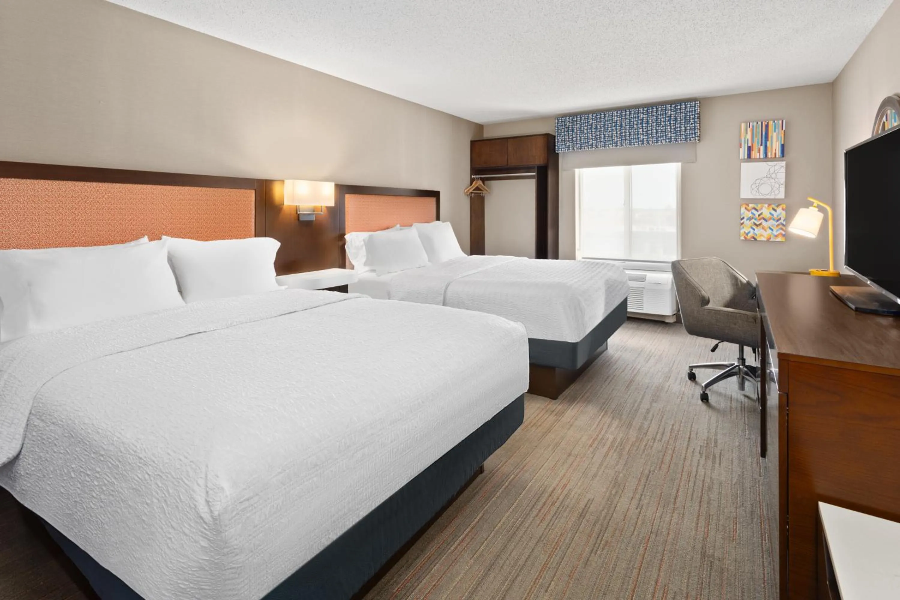 Double Room with Two Double Beds-Hearing Accessibility -Non-Smoking in Hampton Inn & Suites Scottsburg