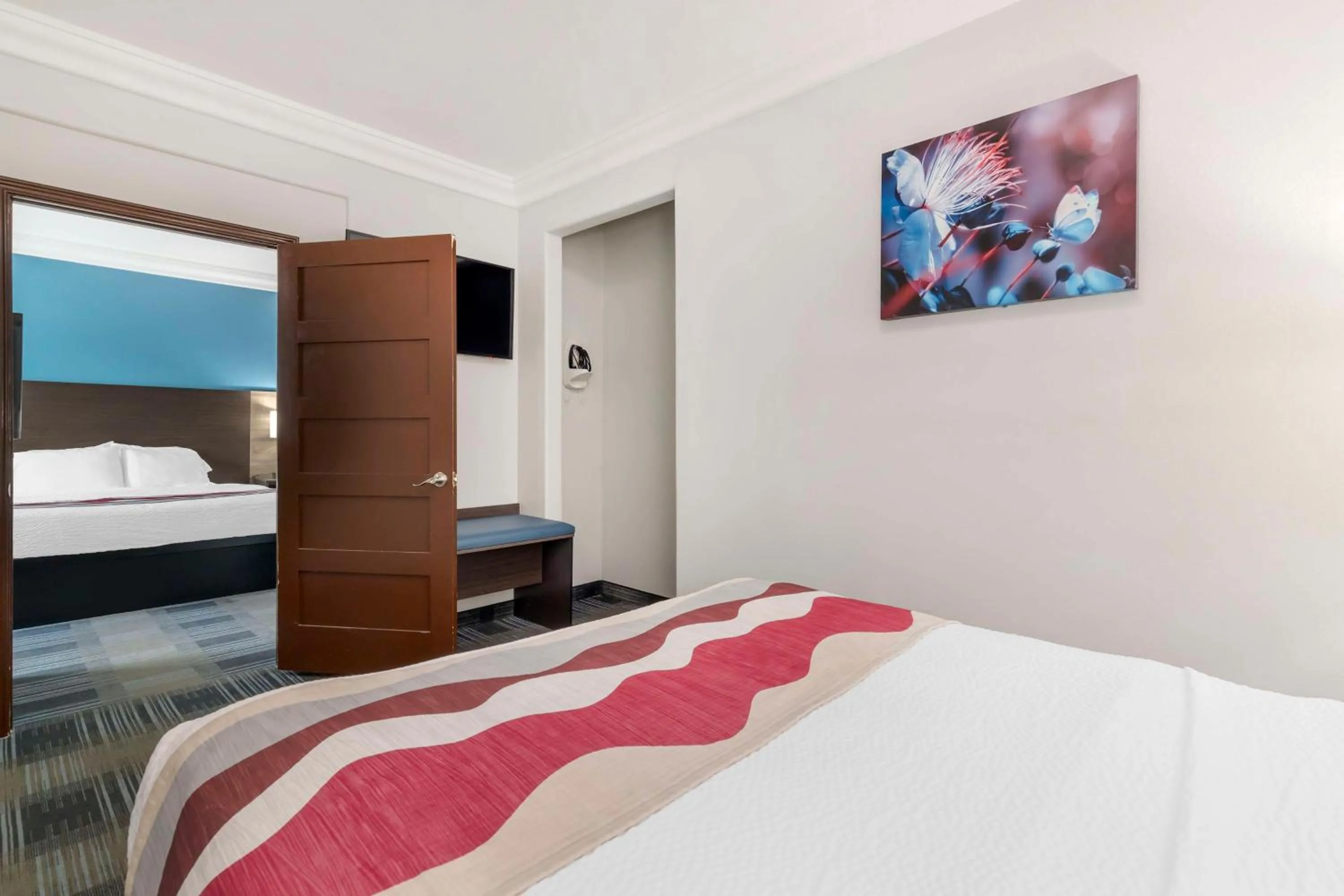 Room with One King and One Queen Bed in Best Western Medical Center North Inn & Suites Near Six Flags