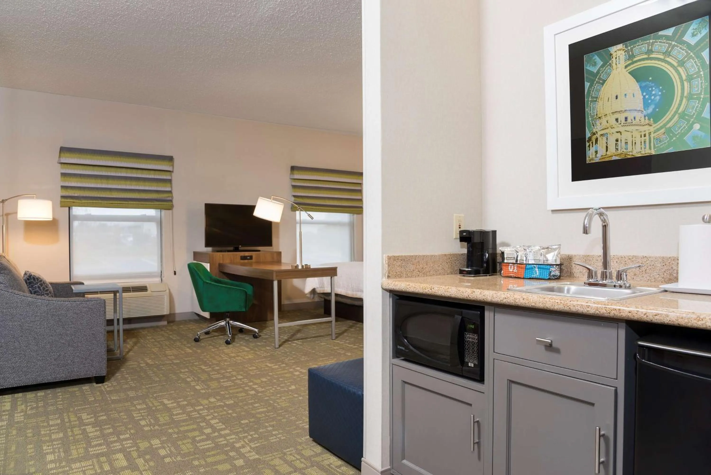 Queen Studio Suite with Two Queen Beds - Non-Smoking in Hampton Inn & Suites East Lansing