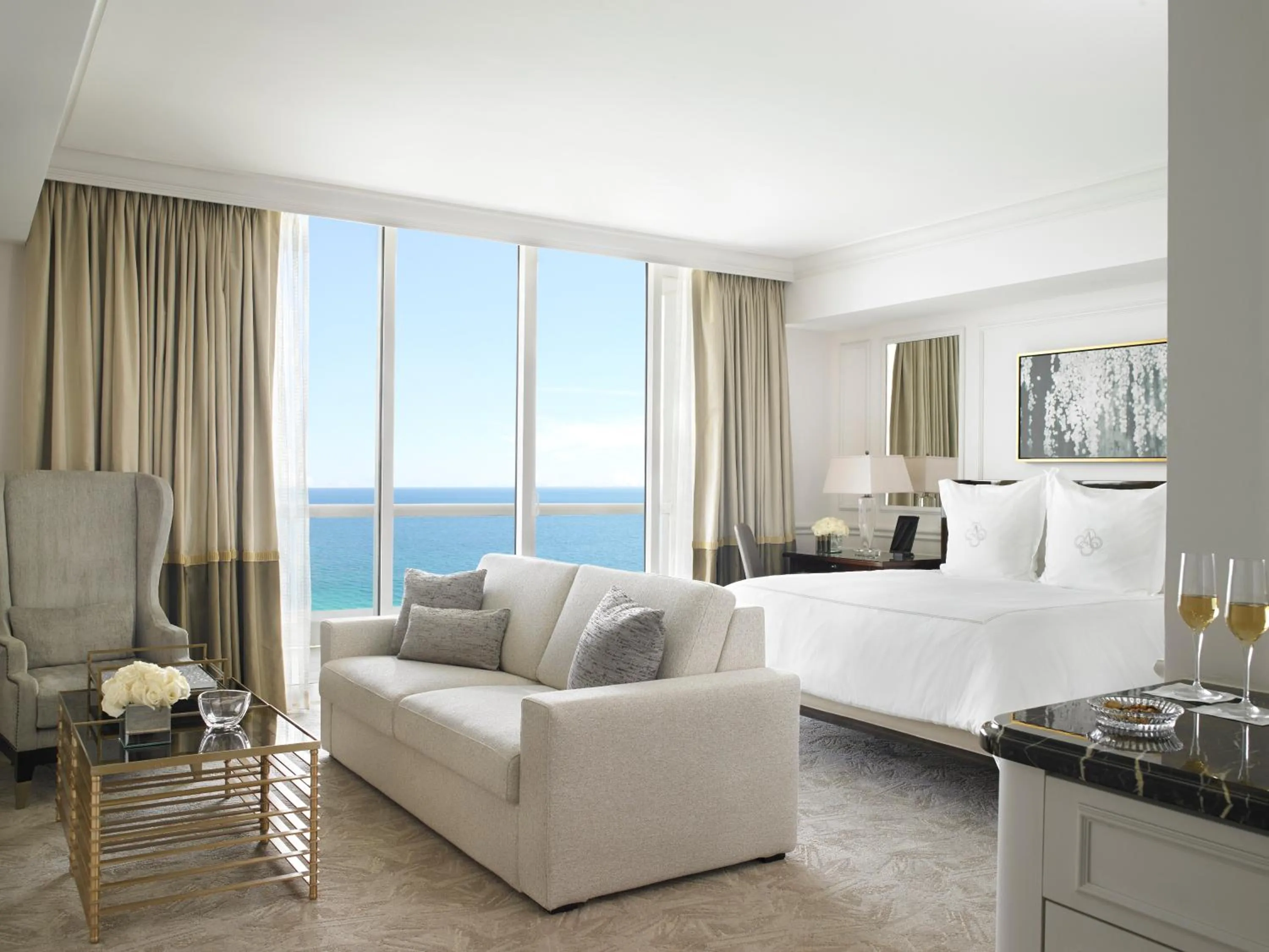 King Room - Ocean Front  in Acqualina Resort and Residences