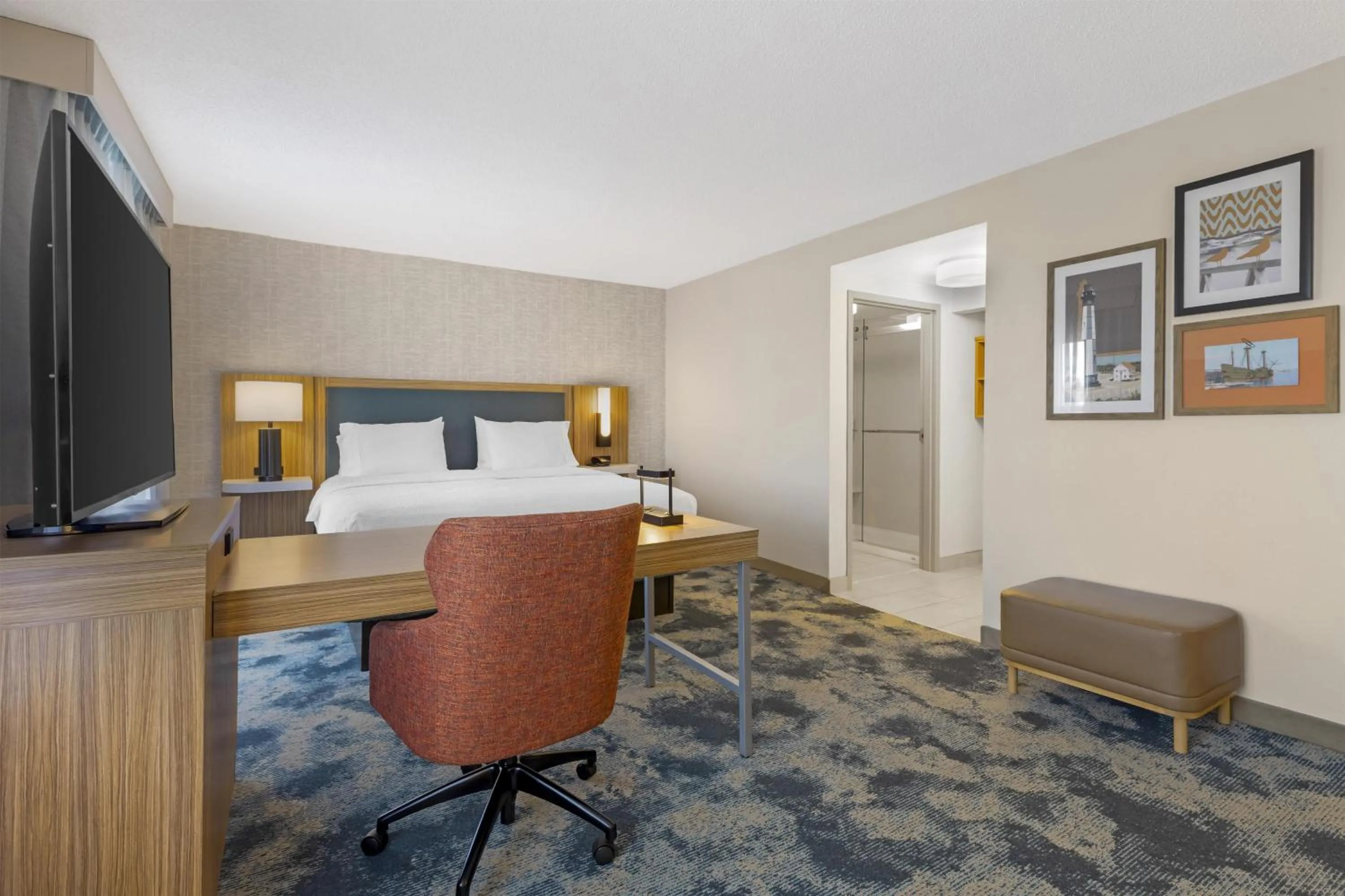 King Studio Suite with Sofa Bed - Non-Smoking in Hampton Inn & Suites by Hilton Plymouth