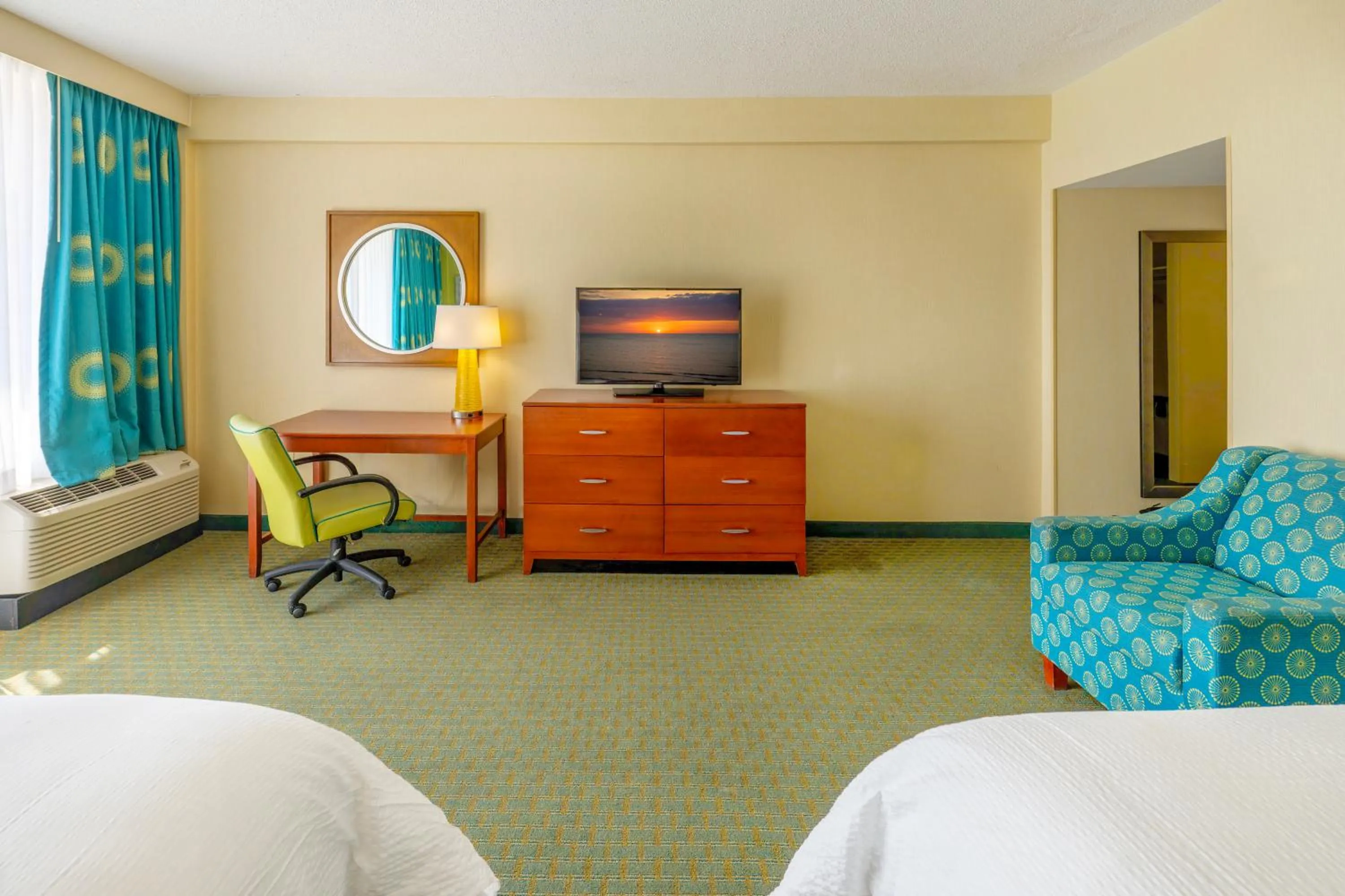 2 Queen room with Pool view in Holiday Inn & Suites Virginia Beach - North Beach by IHG