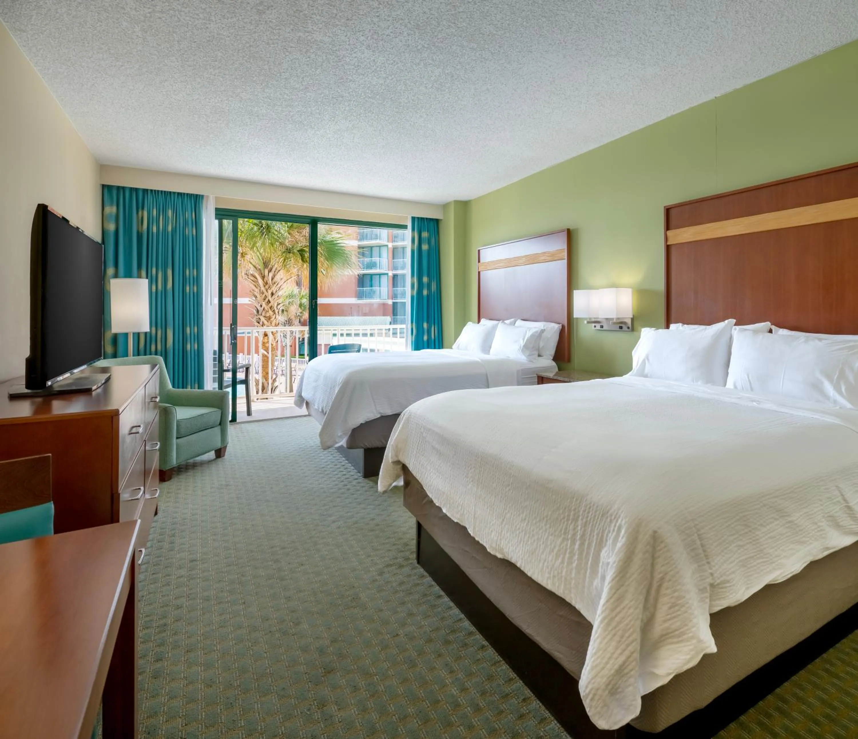 2 Queen room with Pool view in Holiday Inn & Suites Virginia Beach - North Beach by IHG