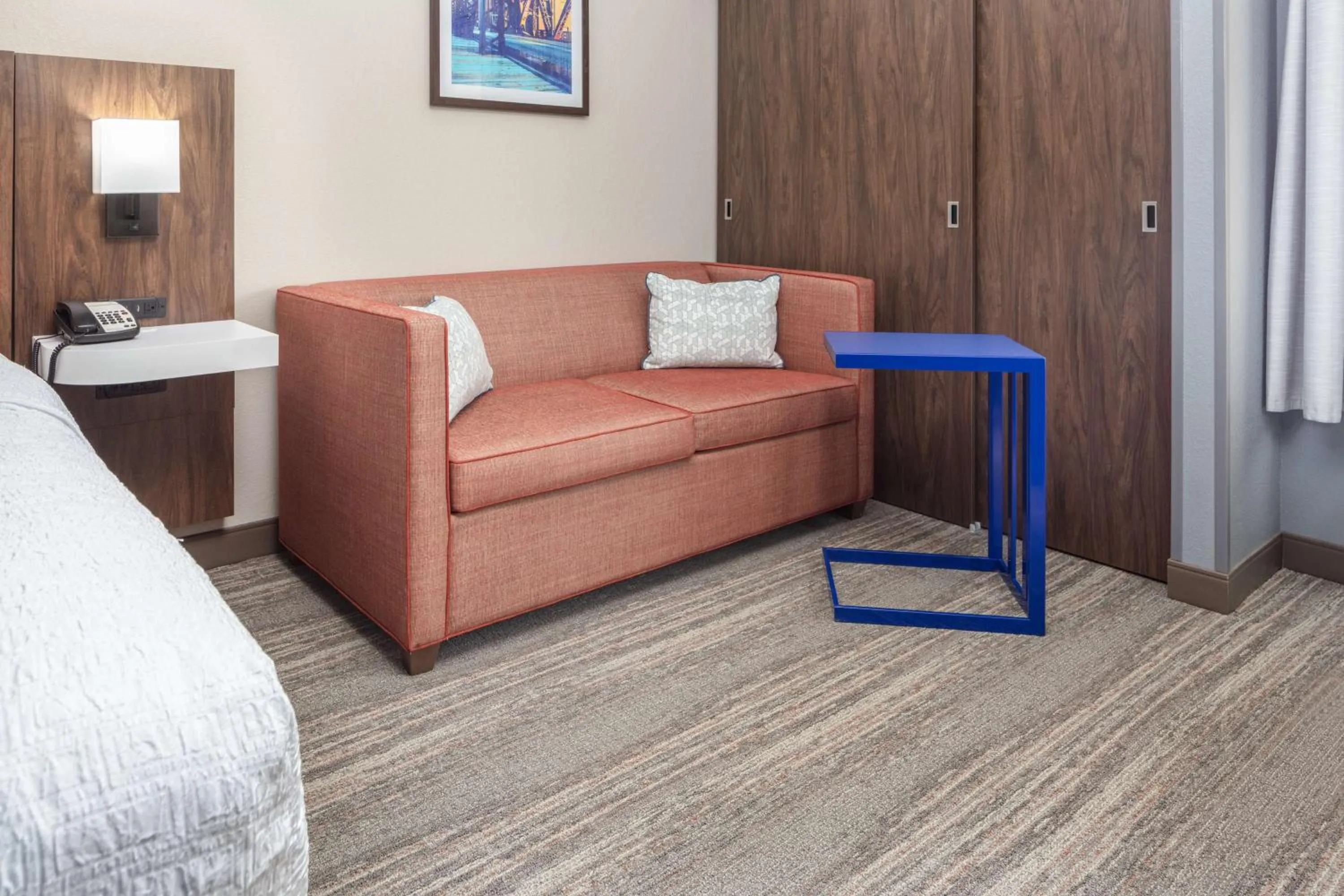 King Room with Sofa Bed and Study - Non-Smoking in Hampton Inn Joliet-Plainfield I-55