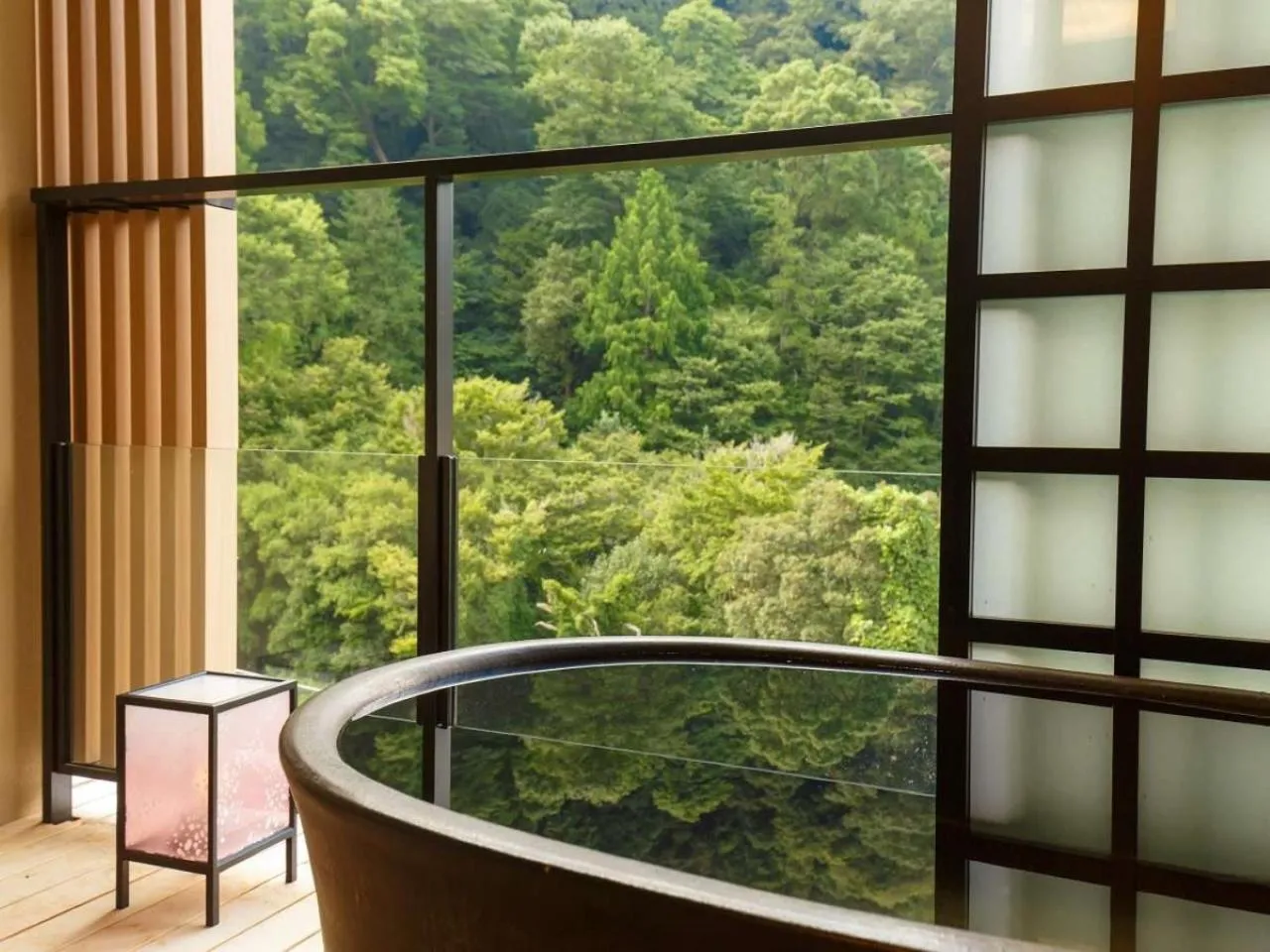 Standard Twin Room with Open-Air Bath in Tsukino Yado Sara