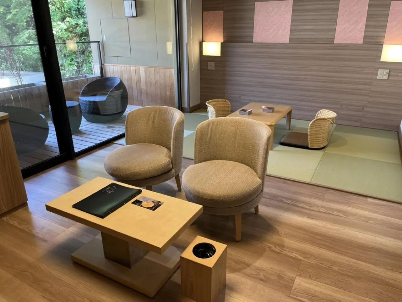 Japanese-Western Style Triple room with Open-Air Bath in Tsukino Yado Sara