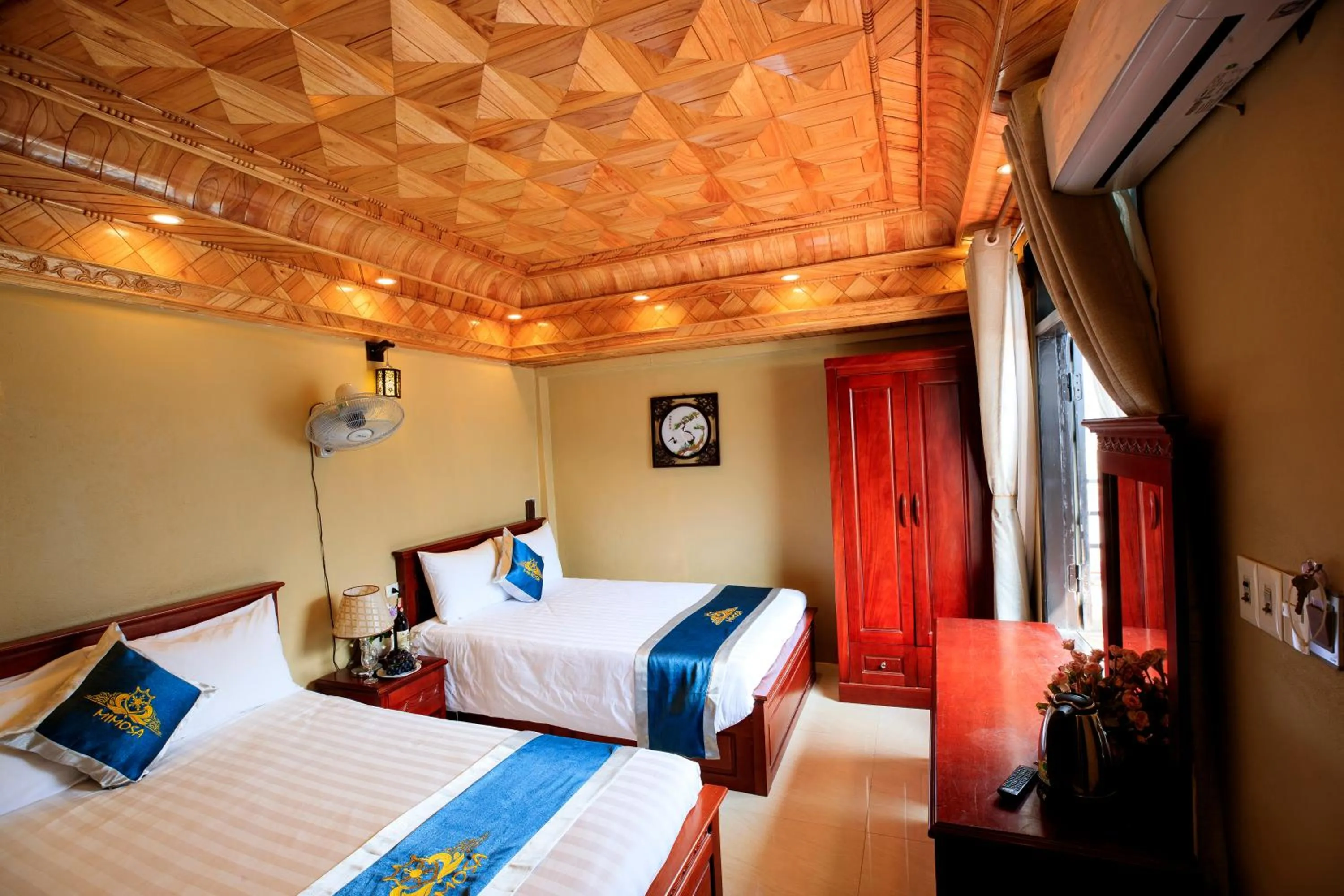 King Room with Two King Beds in Mimosa Hotel Sapa