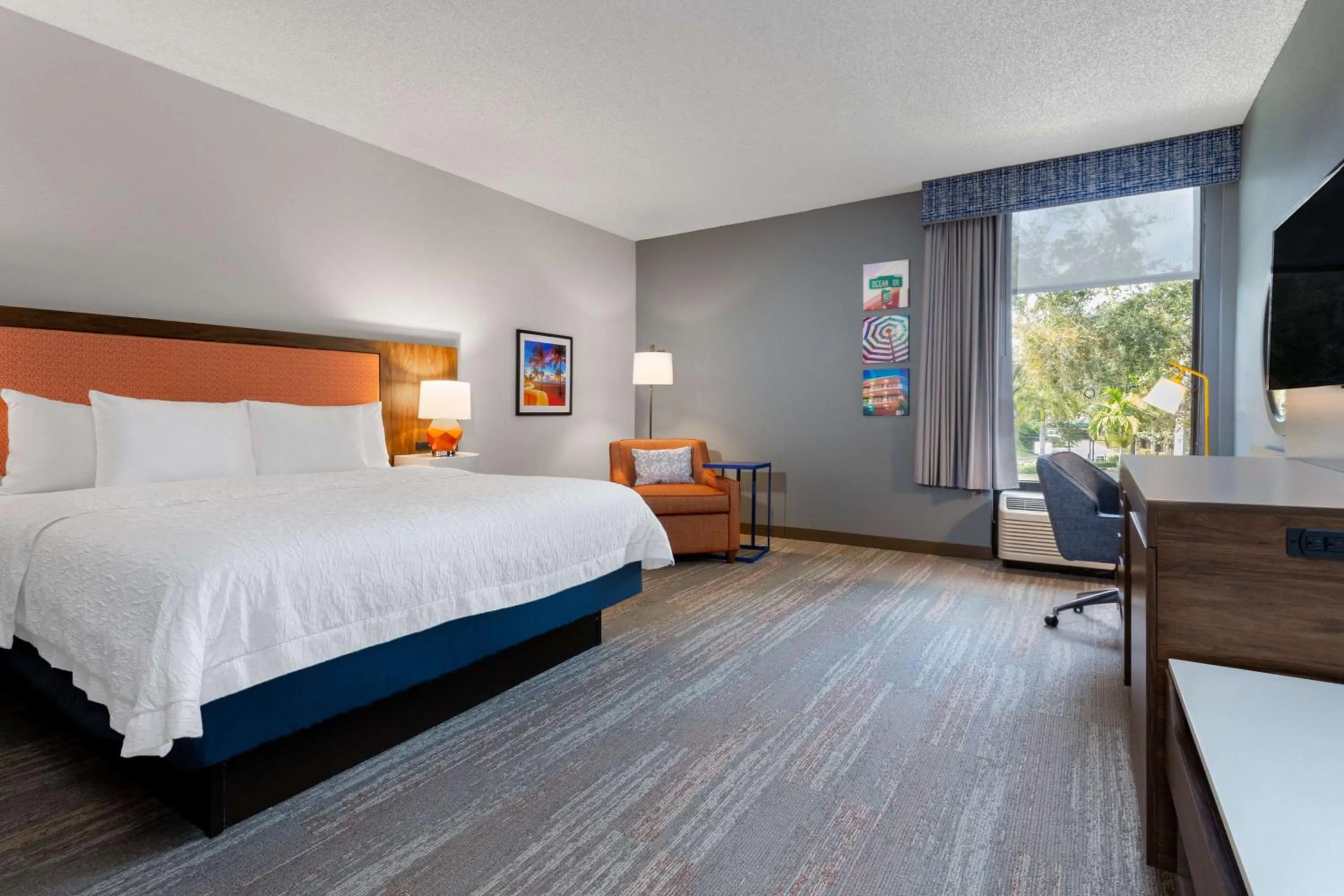 Deluxe King Room - Non-Smoking in Hampton Inn Commercial Boulevard-Fort Lauderdale