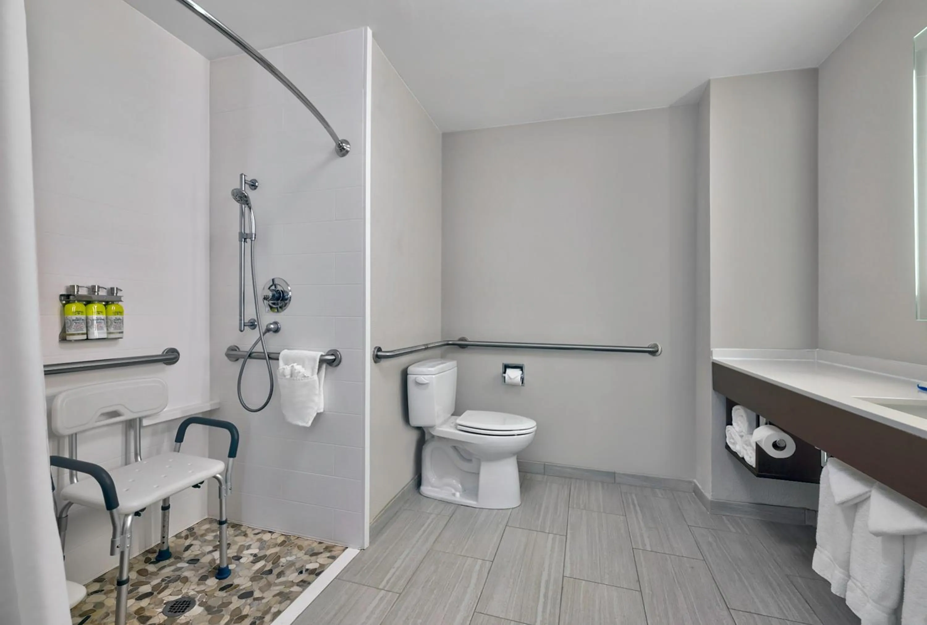 King Suite with Roll-in Shower - Mobility Access in Holiday Inn Express Hotel & Suites Kansas City - Grandview by IHG