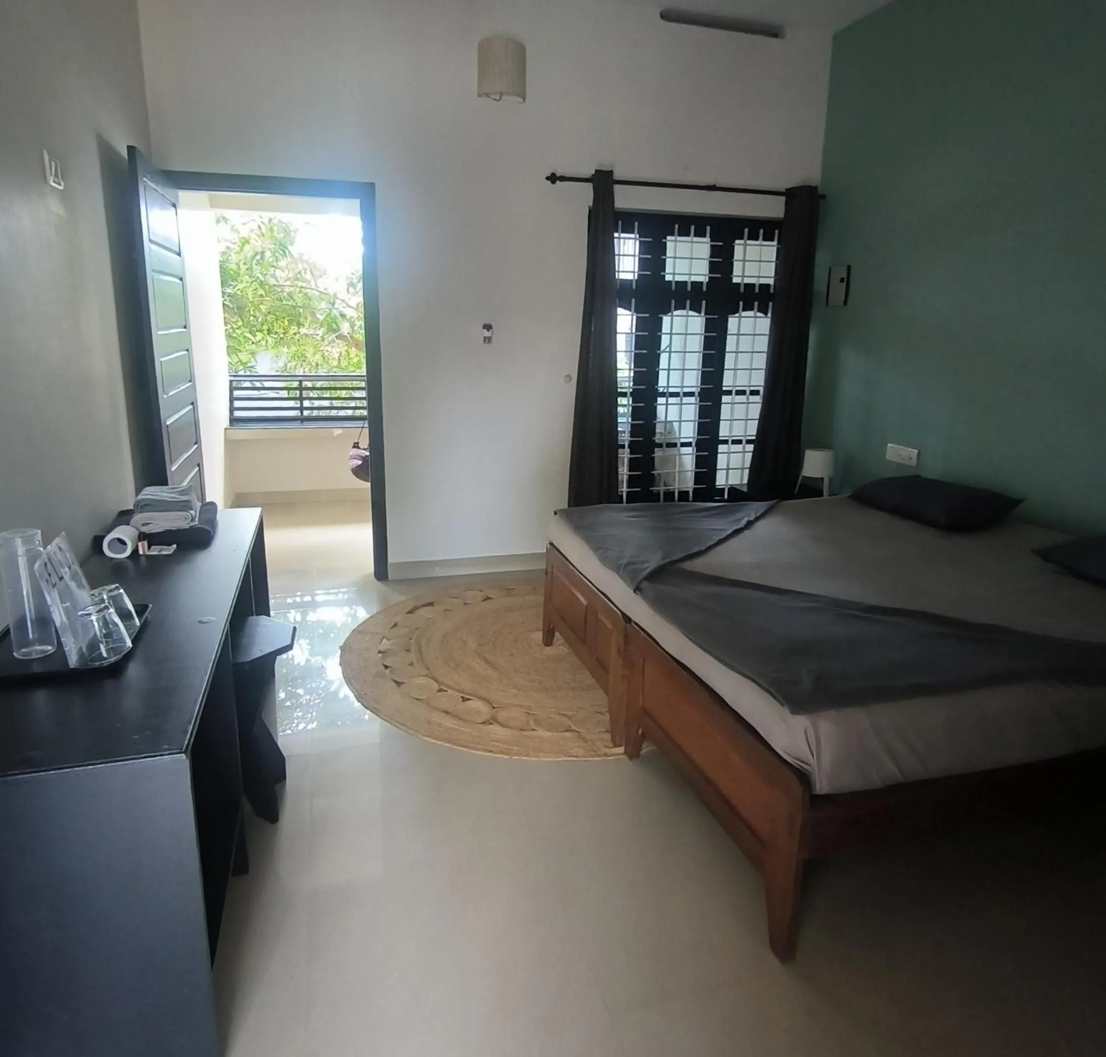 Twin Room with Balcony - Non AC in Mad about Coco Yoga & Beach Retreat
