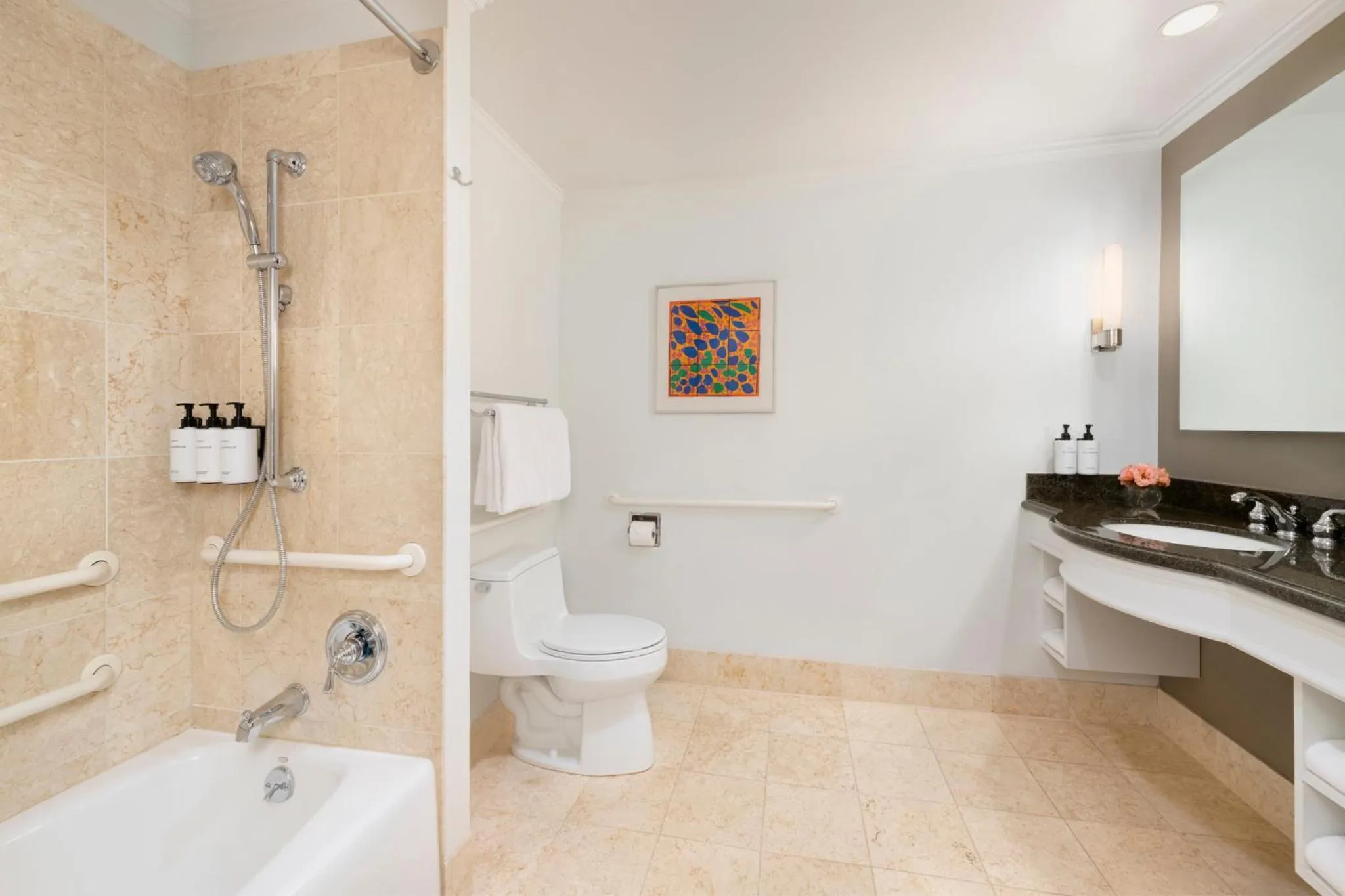 Double Room with Two Double Beds and Mobility Access Tub in InterContinental Cleveland by IHG