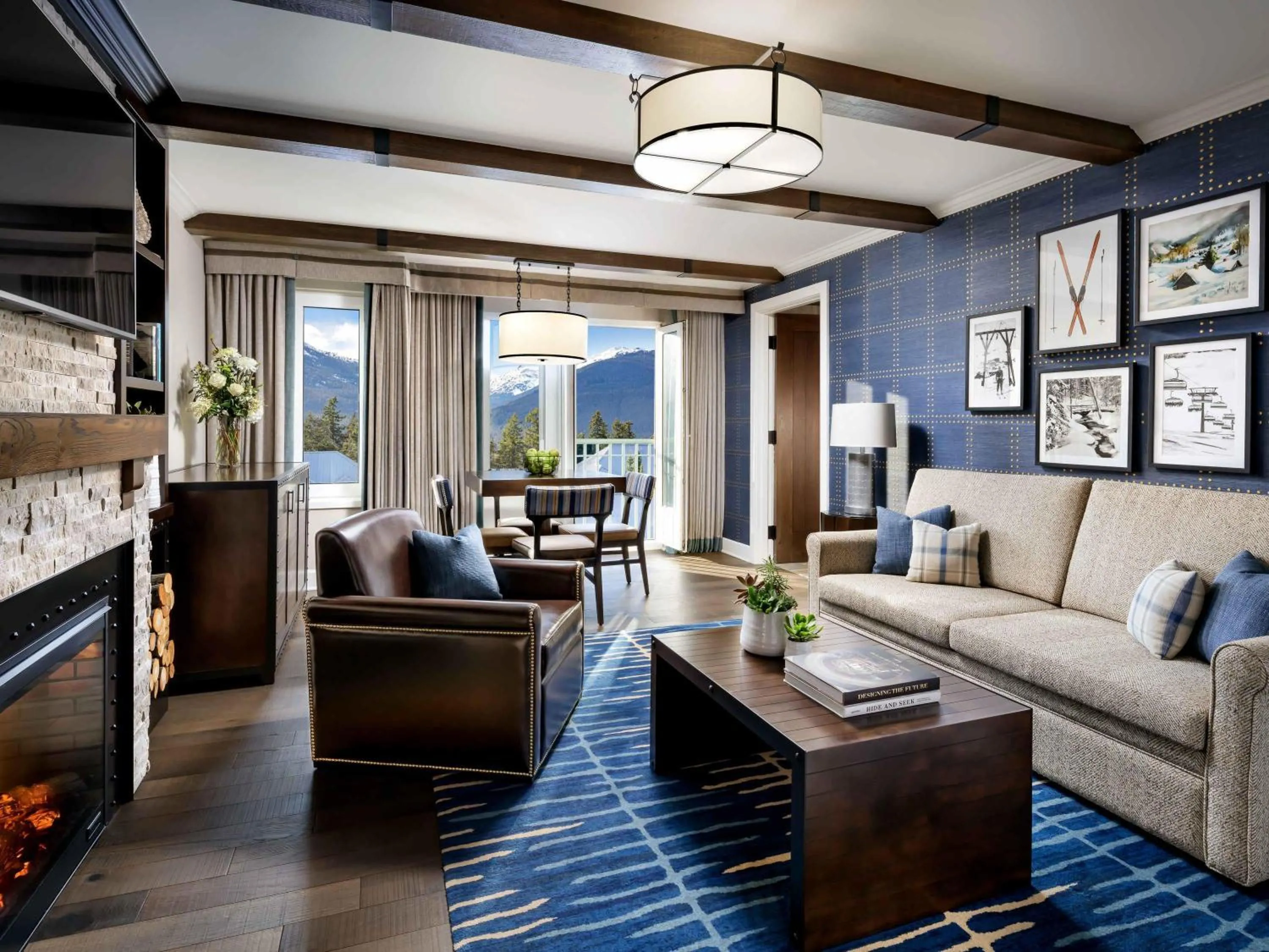 One-Bedroom Queen Suite with Two Queen Beds and View in Fairmont Chateau Whistler