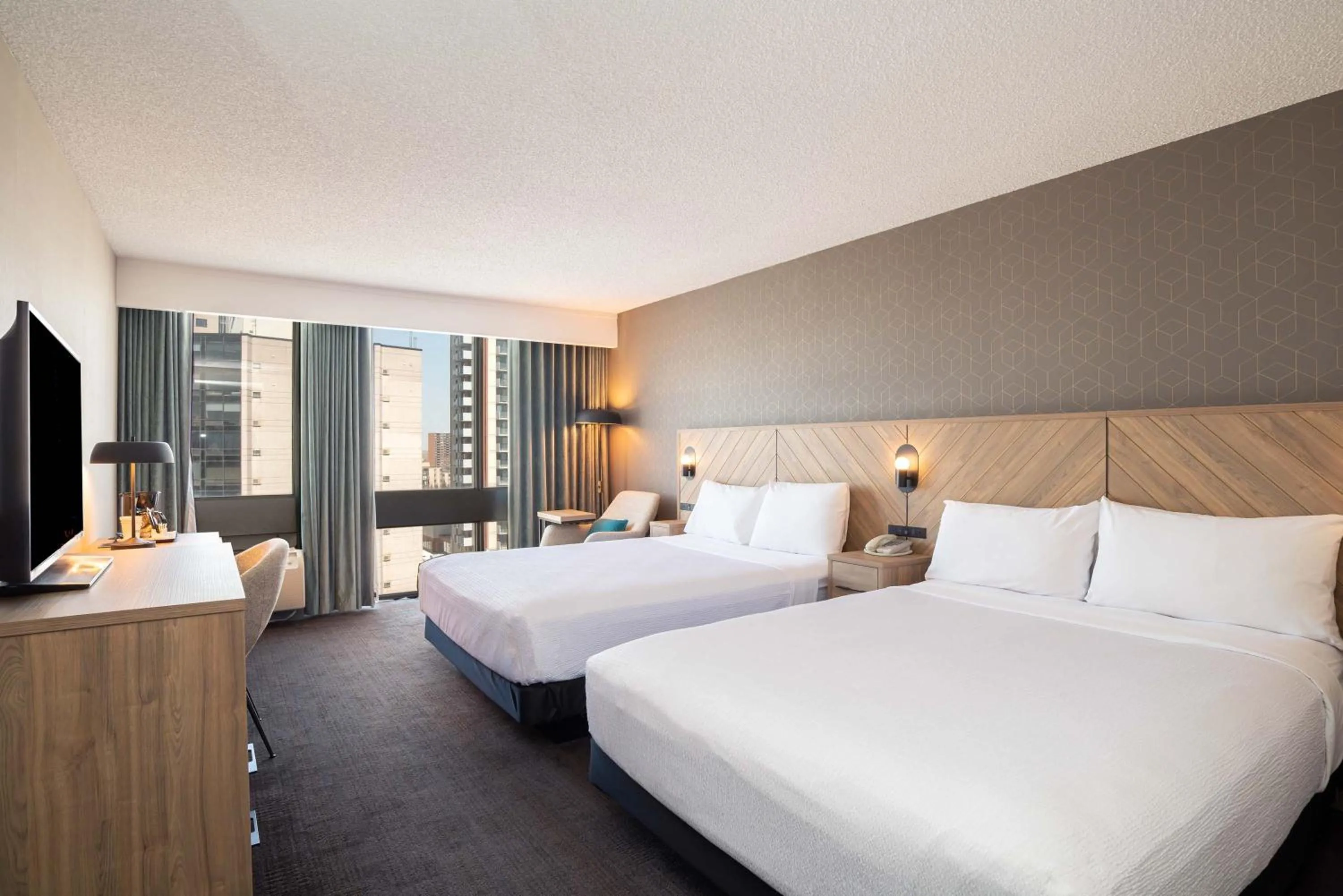 Standard Room, 2 Queen Beds, City/Stadium View in Sandman Hotel Montreal - Longueuil