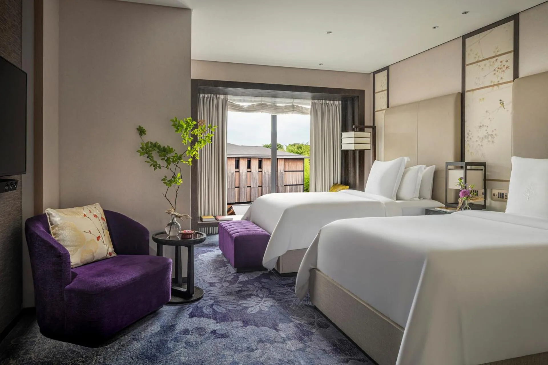 One Bedroom Premier Suite Twin Beds in Four Seasons Hotel Kyoto