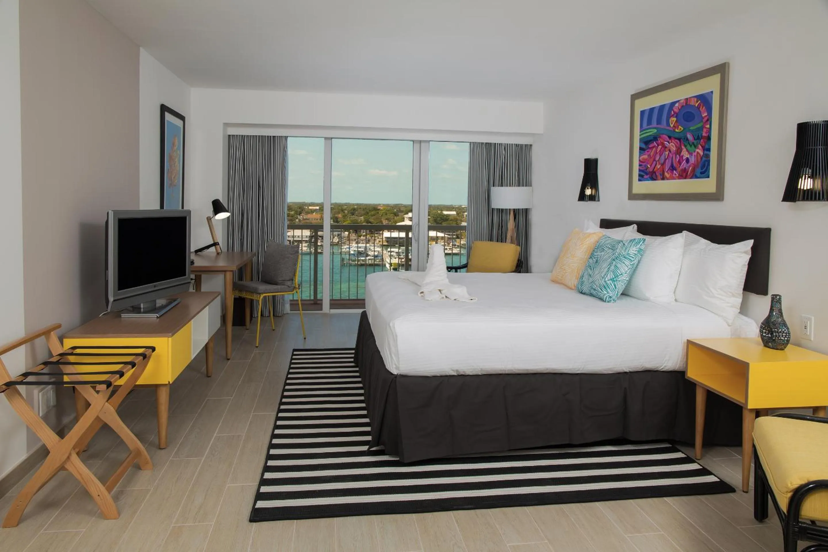 Harbor Deluxe Balcony King - single occupancy in Warwick Paradise Island Bahamas - All Inclusive - Adults Only