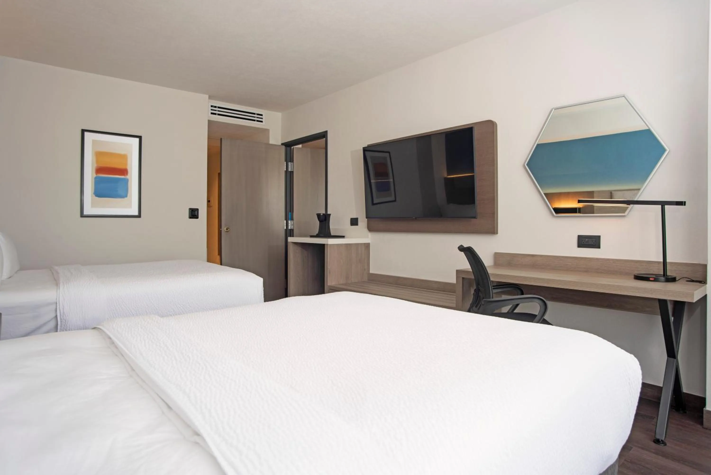 Standard Double Room with Two Double Beds - Disability Access in Holiday Inn Express Guadalajara Expo by IHG