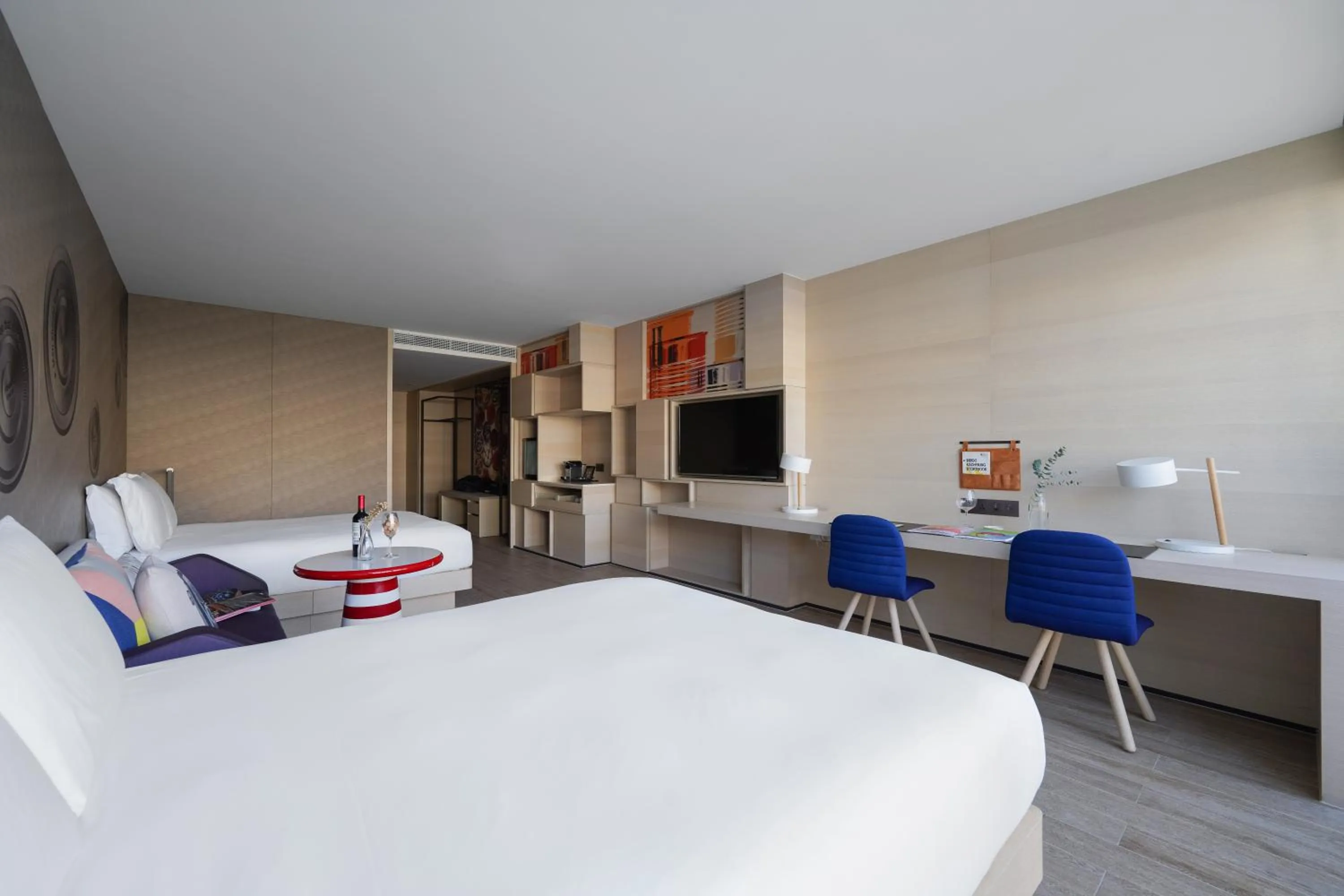 Standard Queen Room with Two Queen Beds - City View in Hotel Indigo Kaohsiung Central Park by IHG