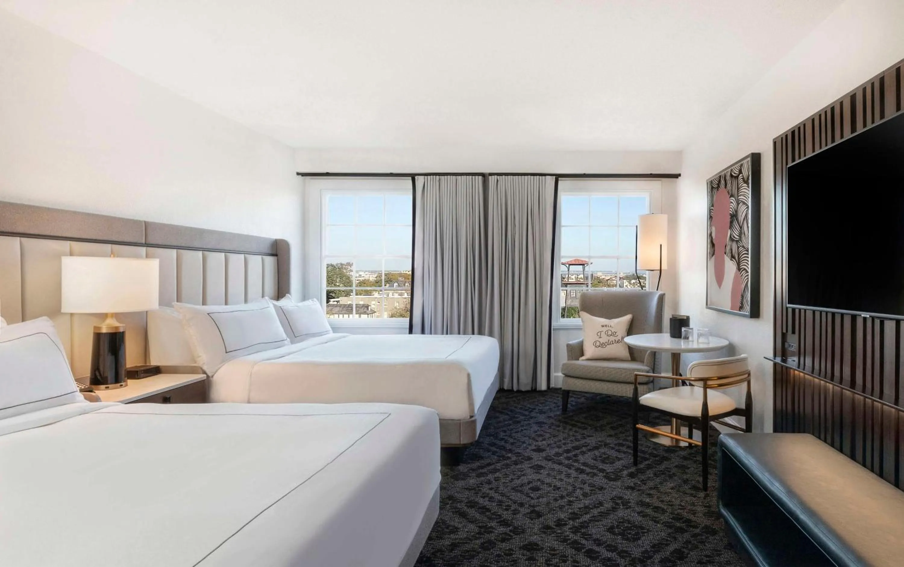 Deluxe Queen Room with Two Queen Beds and City View in Mills House Charleston, Curio Collection by Hilton